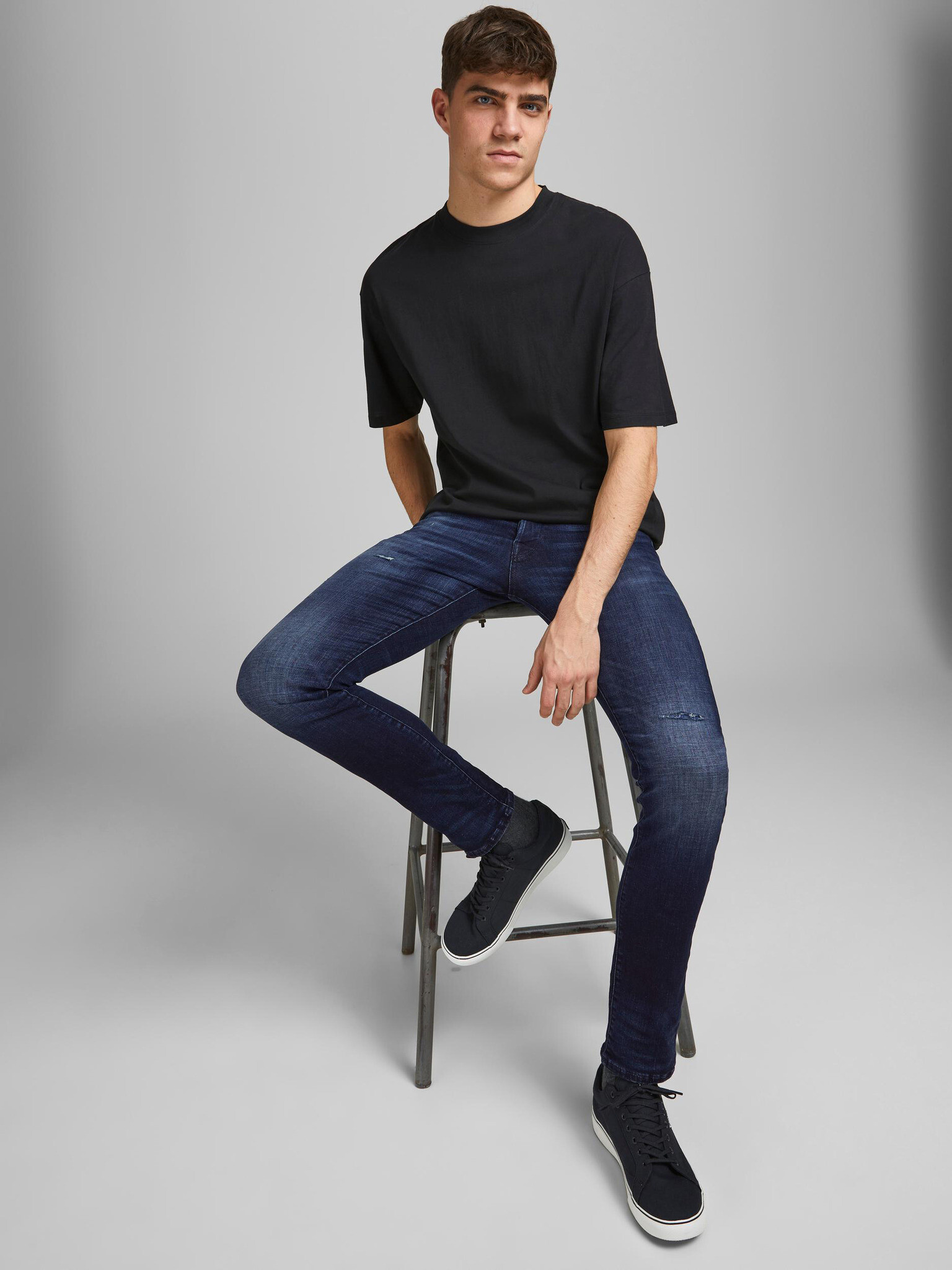 Jack & Jones Glenn Jeans Albastru - Pled.ro