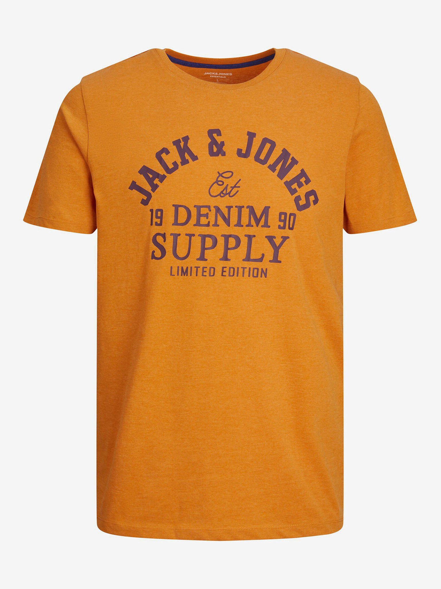 Jack & Jones Logo Tricou Portocaliu - Pled.ro