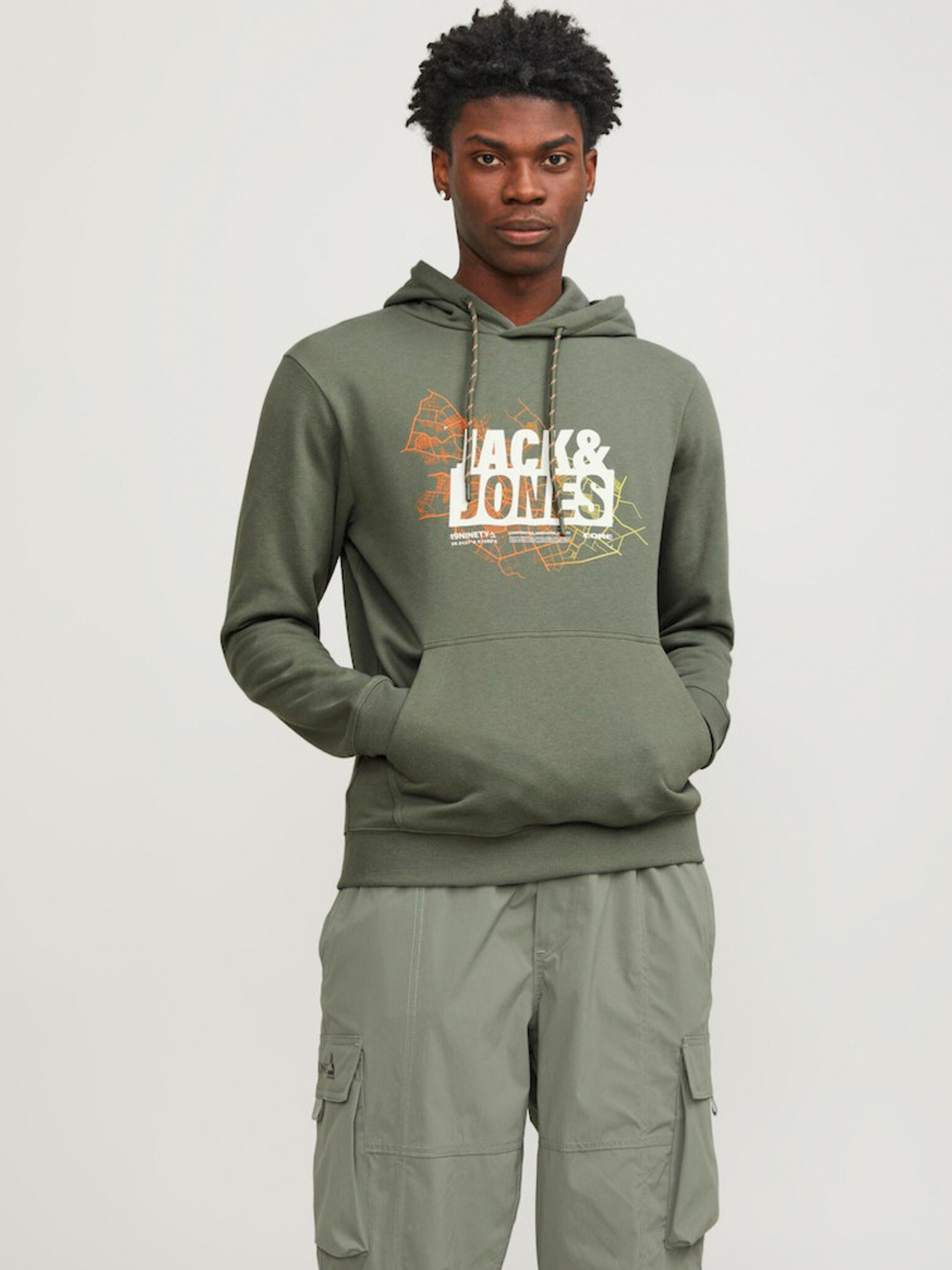 Jack & Jones Map Hanorac Verde - Pled.ro