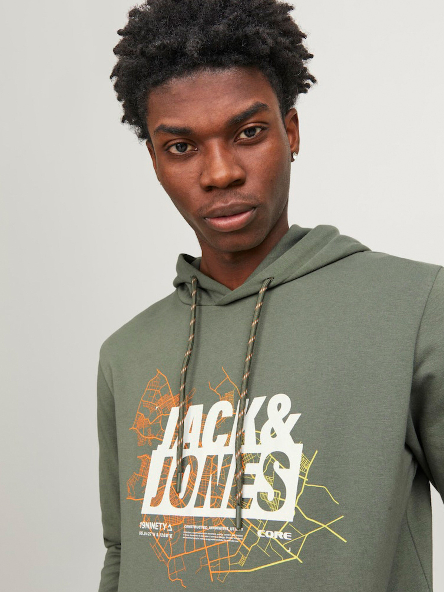 Jack & Jones Map Hanorac Verde - Pled.ro