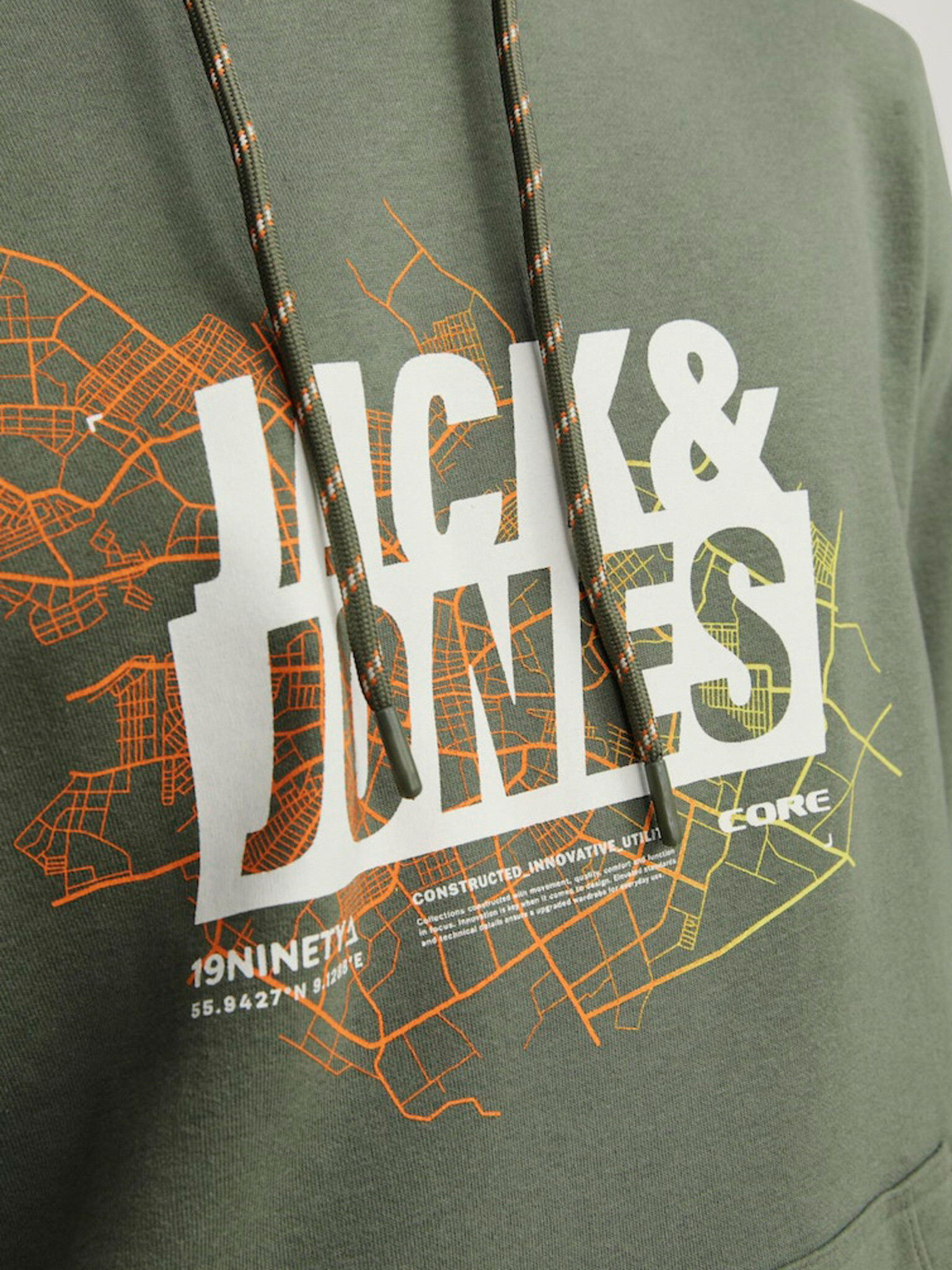 Jack & Jones Map Hanorac Verde - Pled.ro