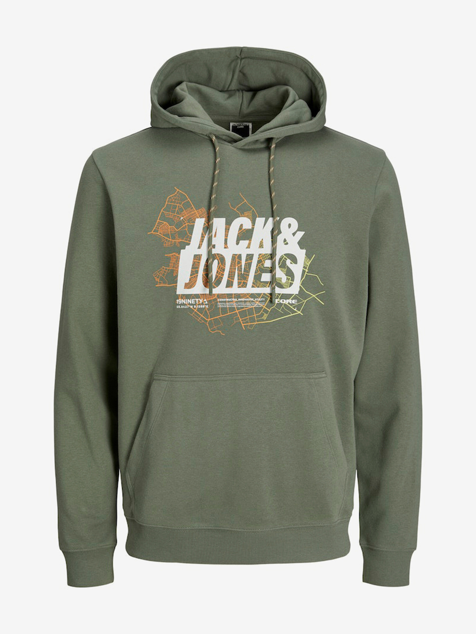 Jack & Jones Map Hanorac Verde - Pled.ro