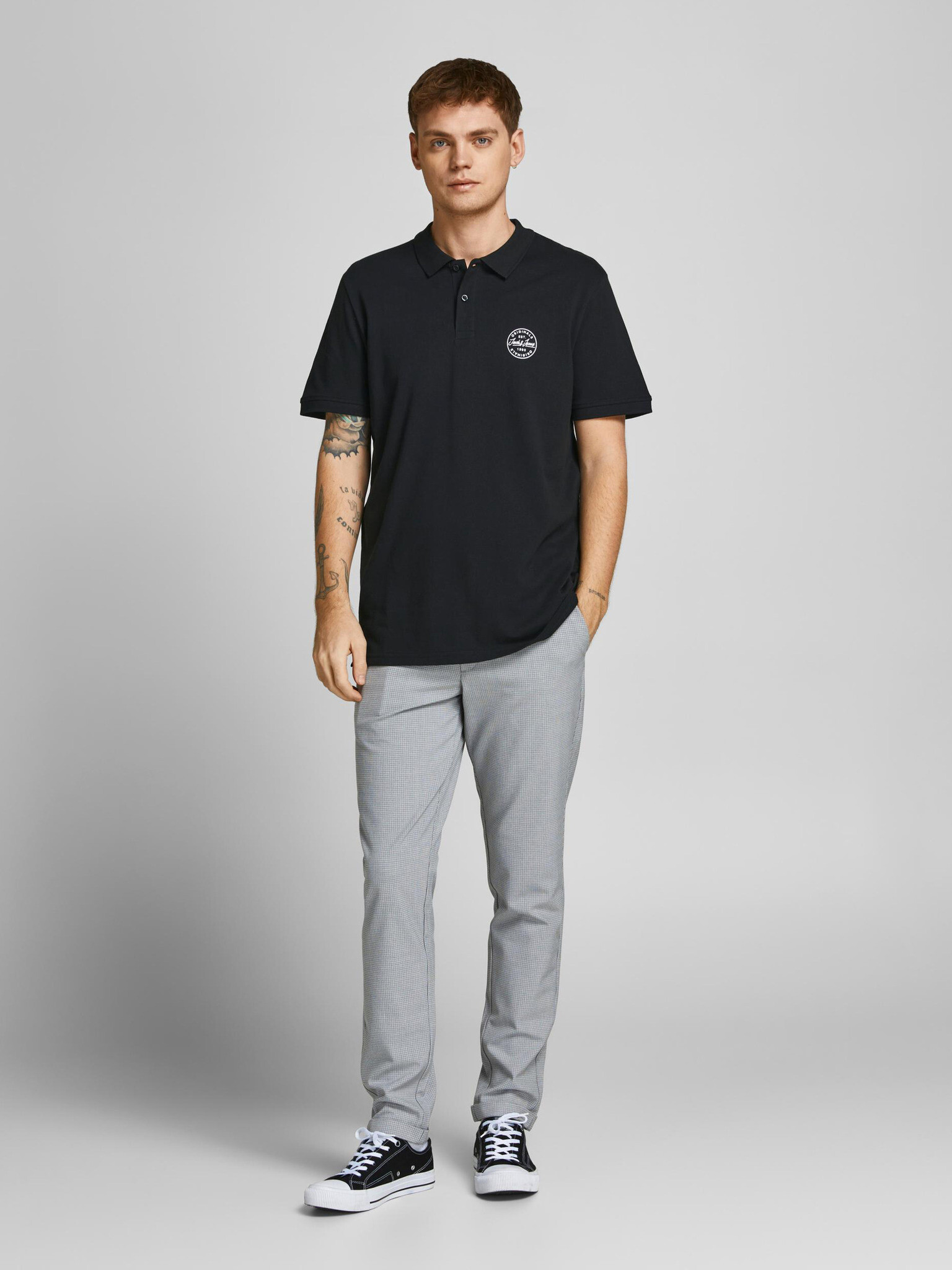 Jack & Jones Shark Polo Tricou Negru - Pled.ro