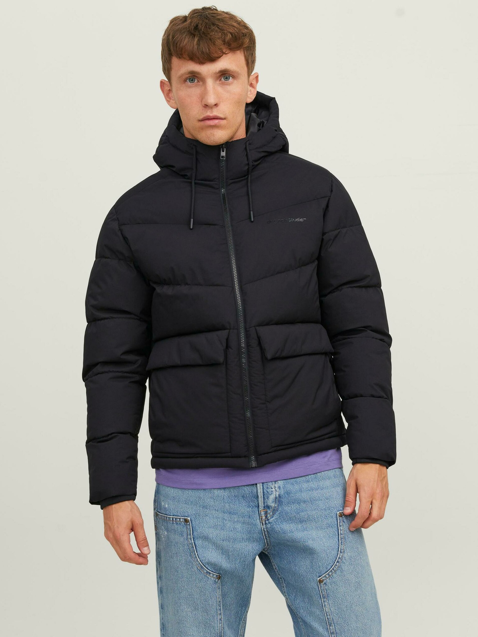 Jack & Jones Vester Jachetă Negru - Pled.ro