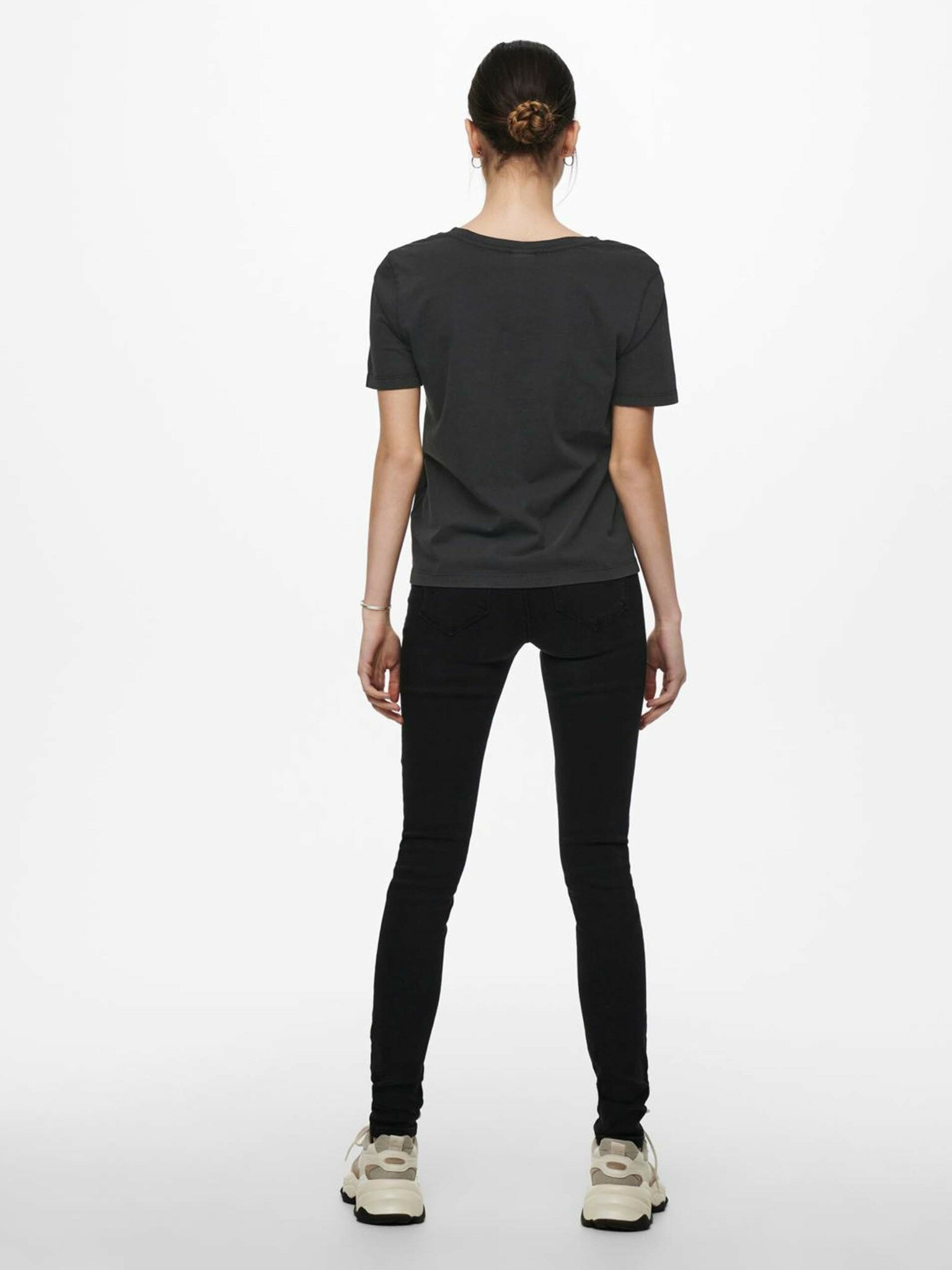 Jacqueline de Yong Farock Tricou Negru - Pled.ro