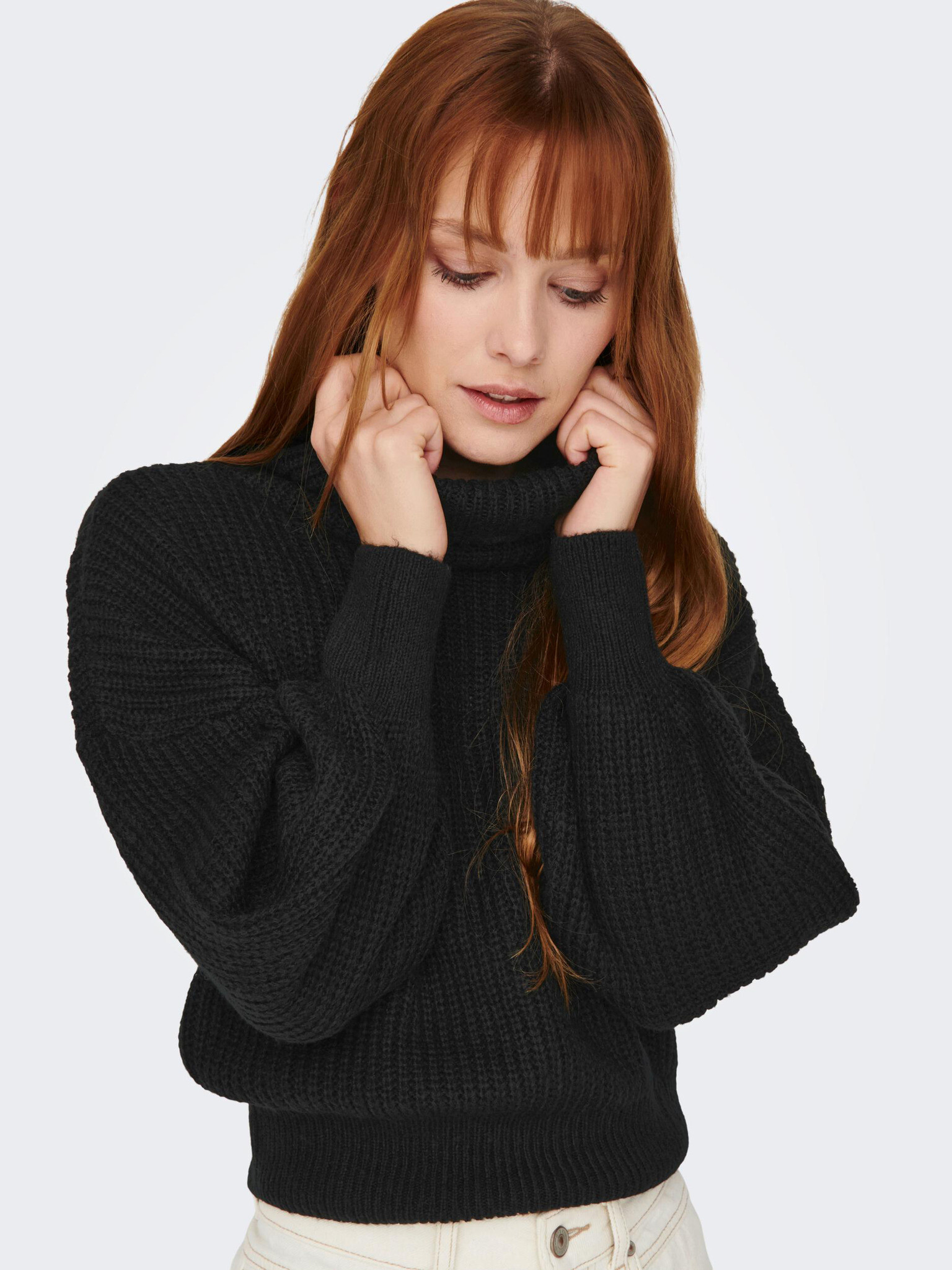 Jacqueline de Yong Megan Turtleneck Negru - Pled.ro