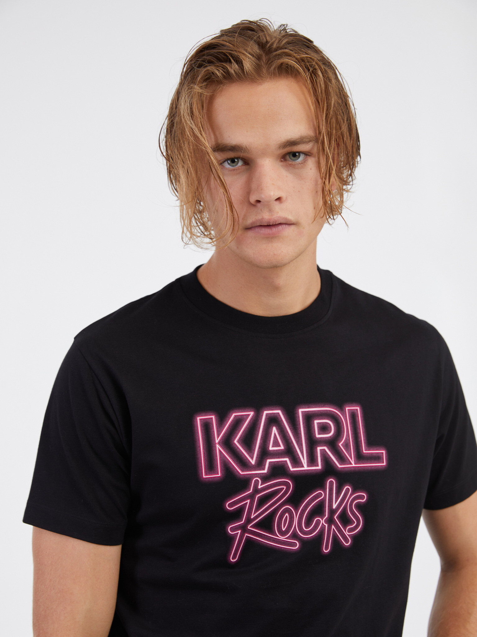 Karl Lagerfeld Tricou Negru - Pled.ro