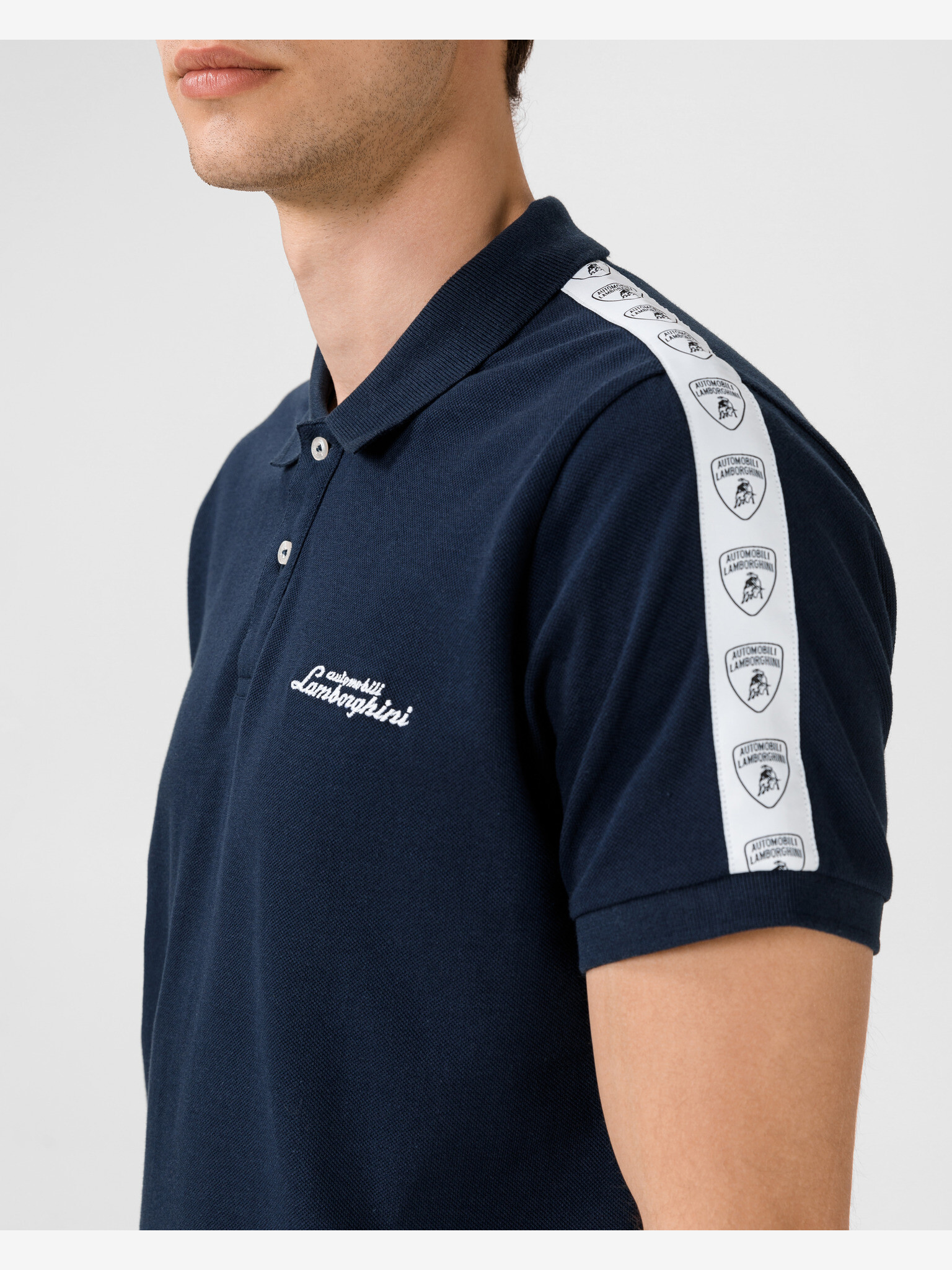 Lamborghini Polo Tricou Alb - Pled.ro