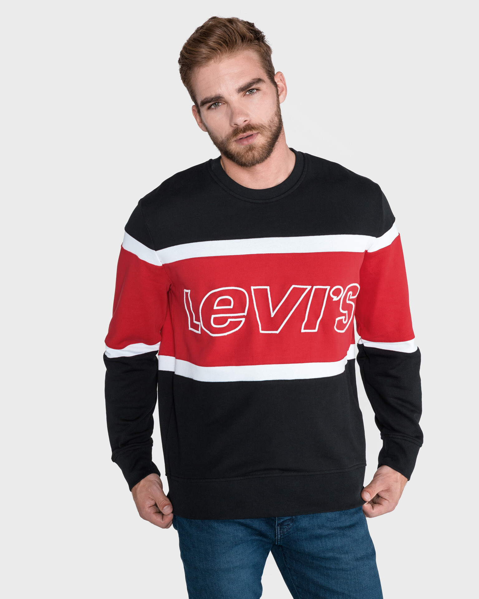 Levi's® Pieced Hanorac Negru Roșu - Pled.ro