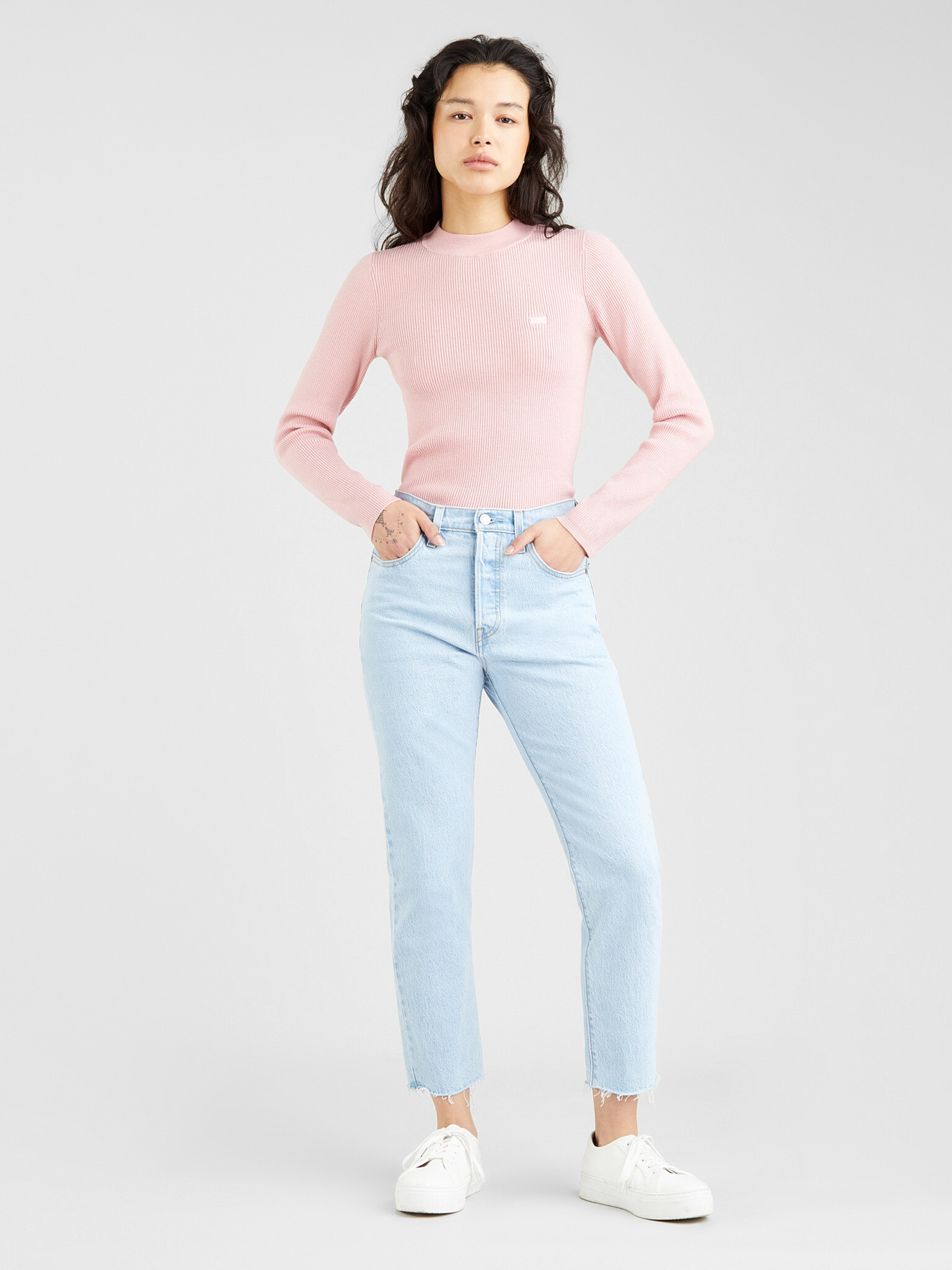 Levi's® Crew Rib Pulover Roz - Pled.ro