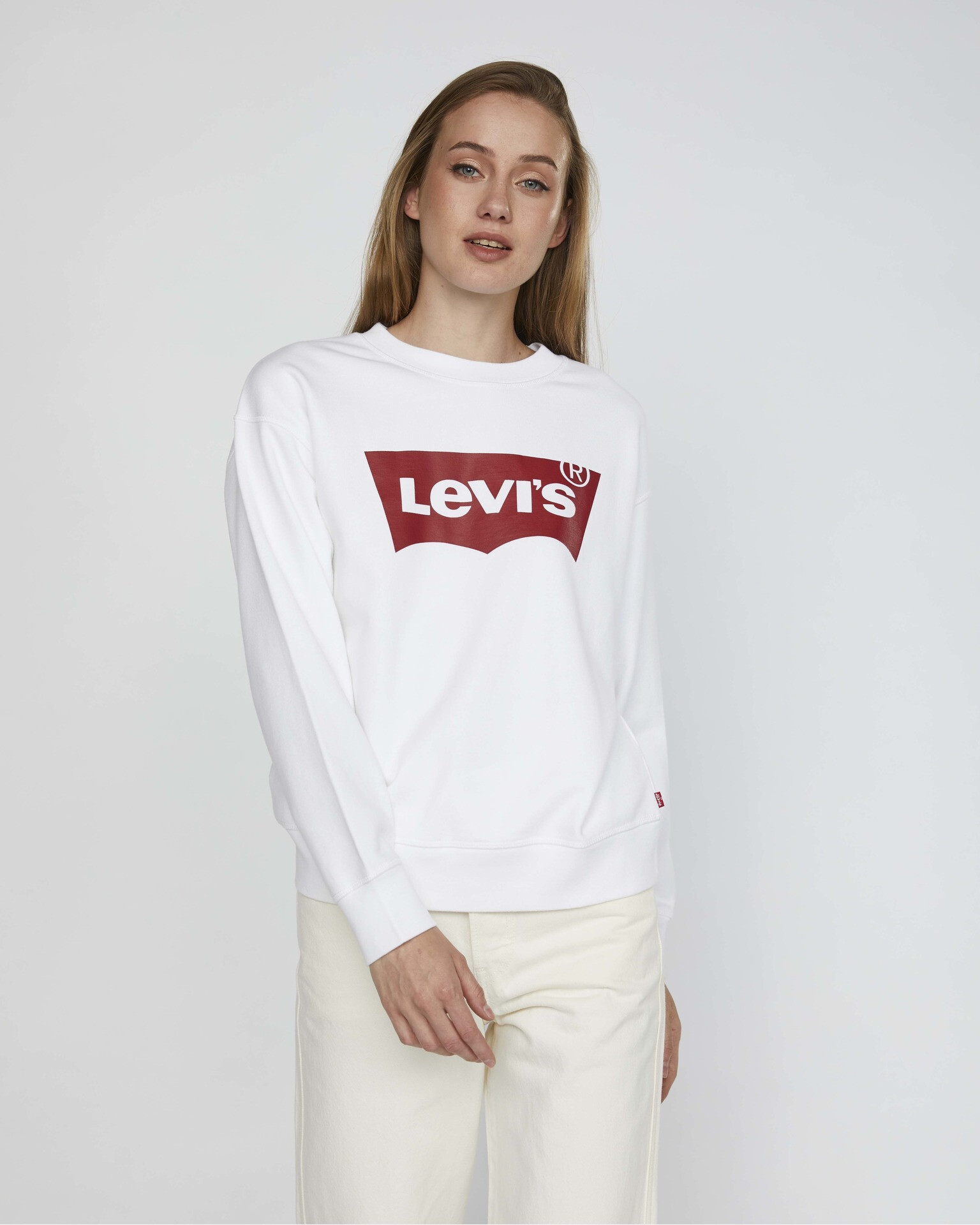 Levi's® Graphic Standard Crew Hanorac Alb - Pled.ro