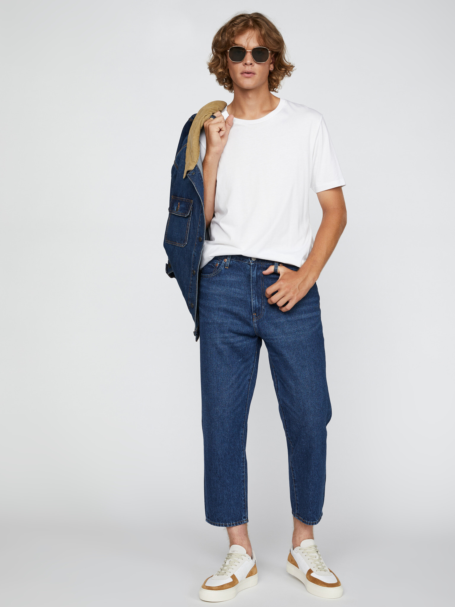 Levi's® Stay Loose Tapered Crop Jeans Albastru - Pled.ro