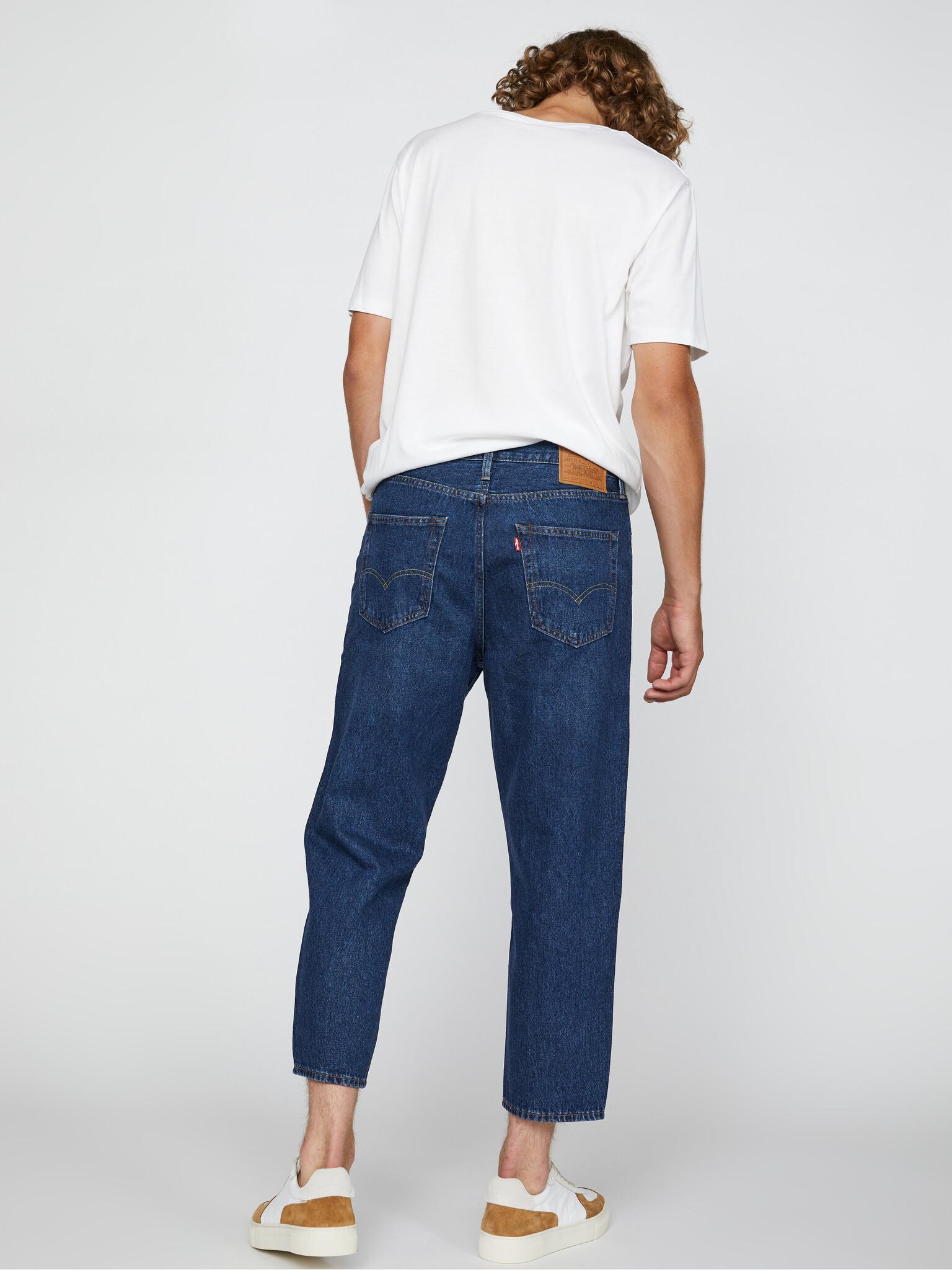 Levi's® Stay Loose Tapered Crop Jeans Albastru - Pled.ro