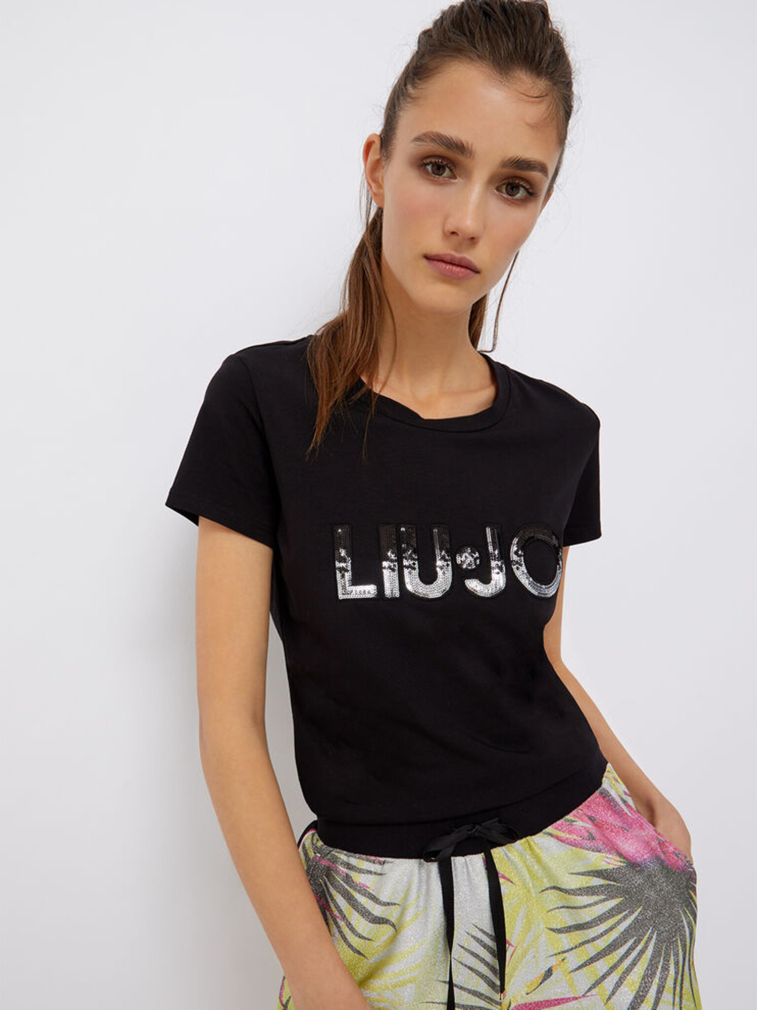 Liu Jo Tricou Negru - Pled.ro