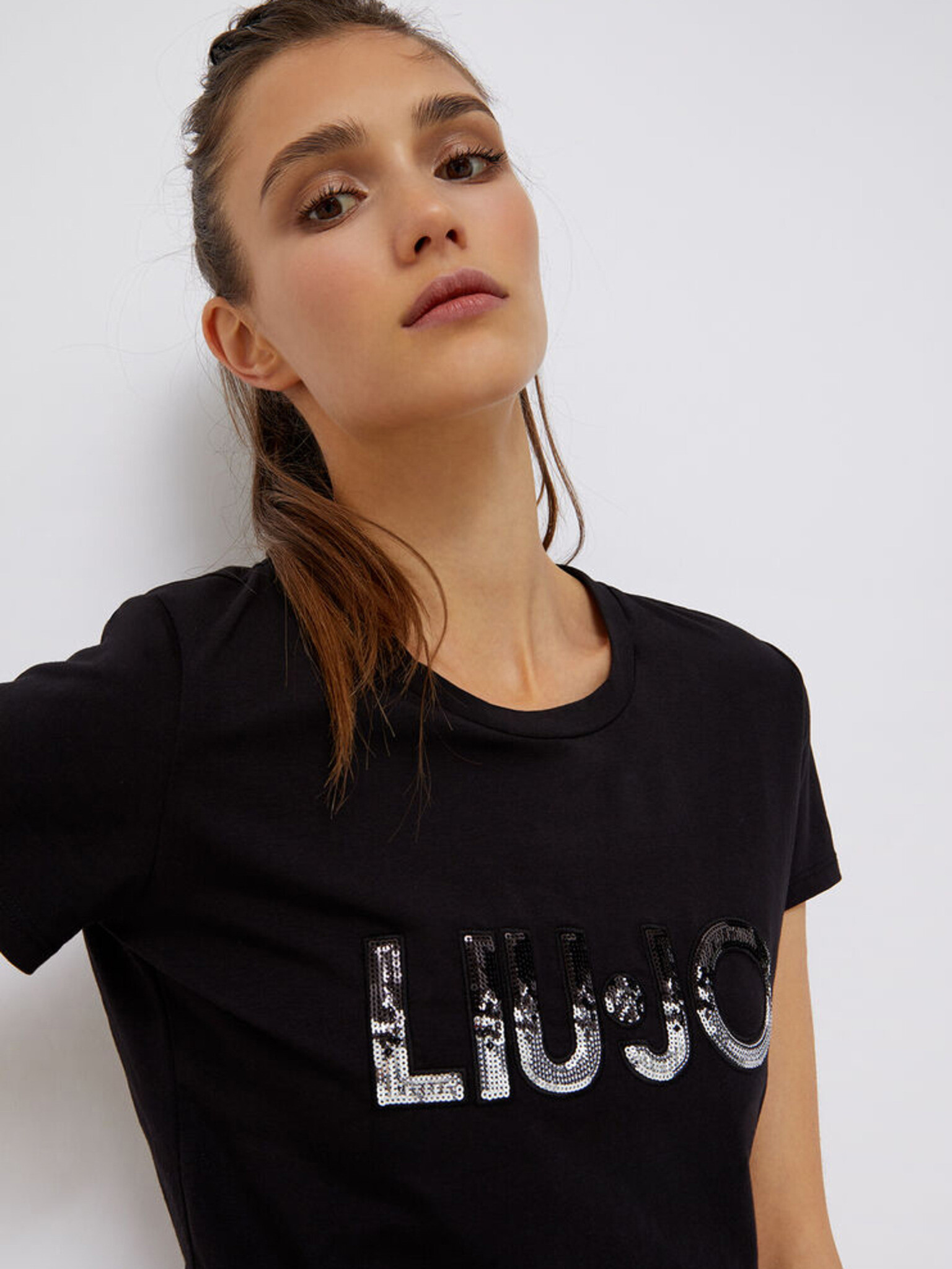 Liu Jo Tricou Negru - Pled.ro