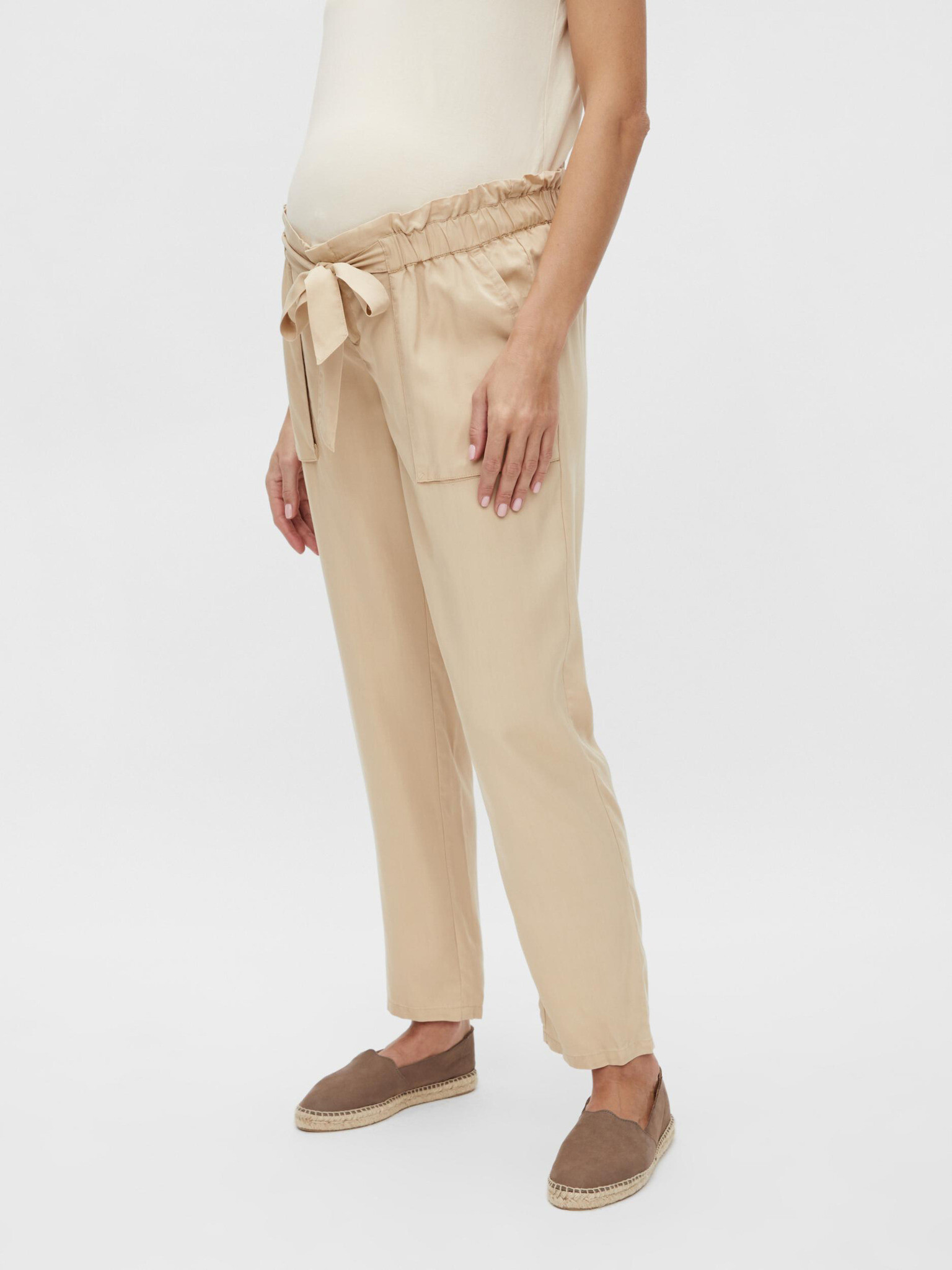 Mama.licious New Bethune Pantaloni Bej - Pled.ro