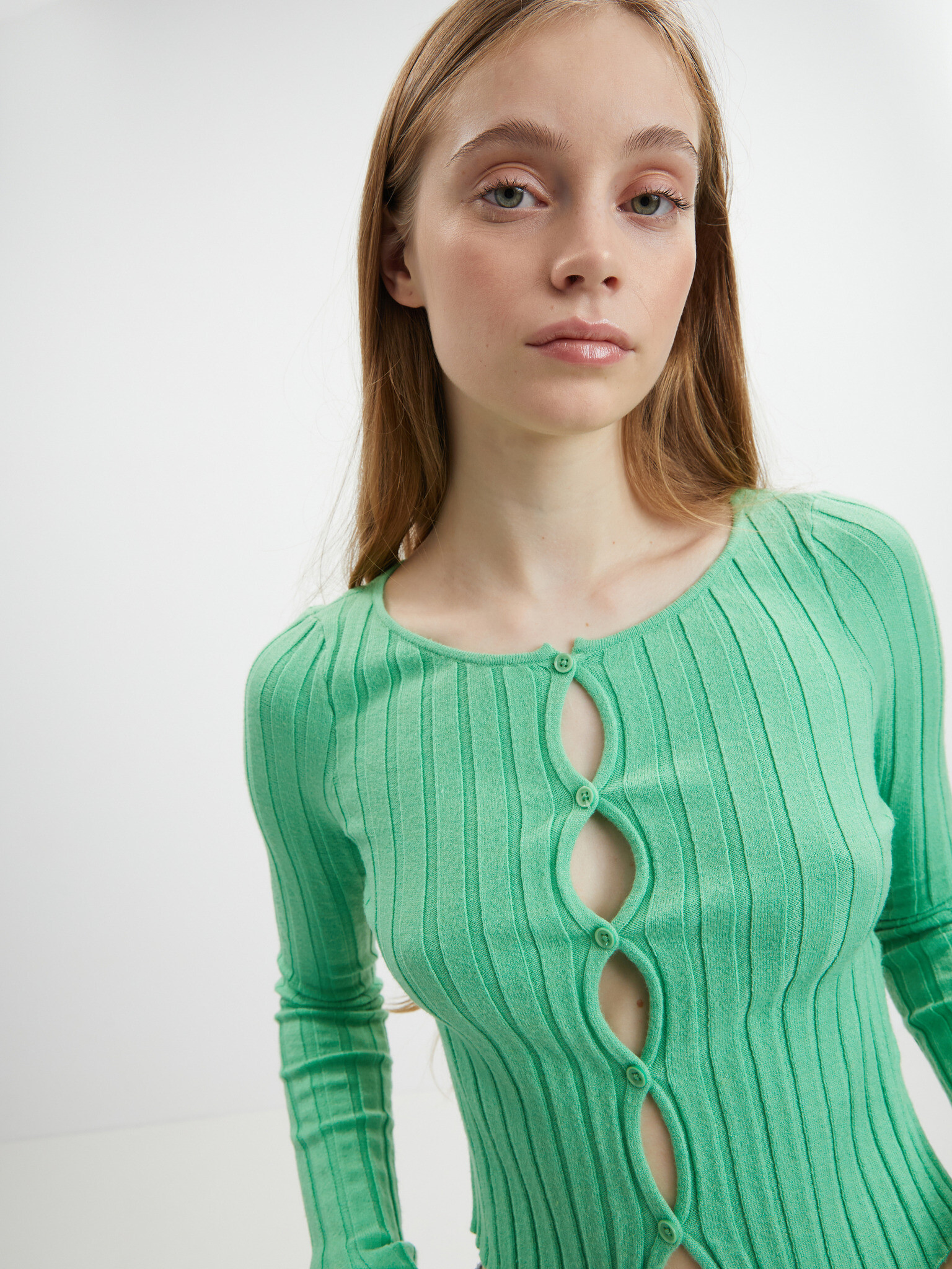 Noisy May Frey Cardigan Verde - Pled.ro