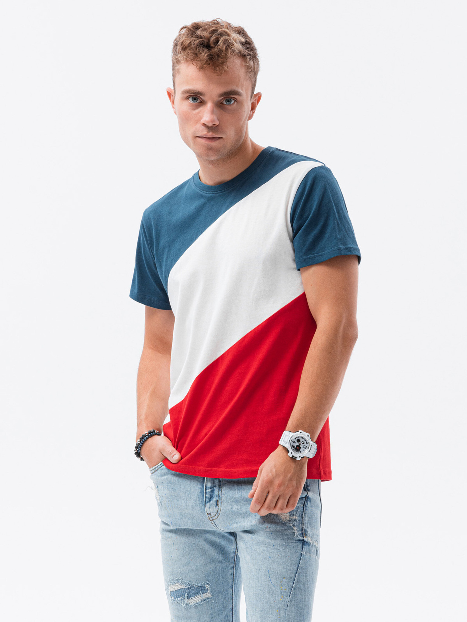 Ombre Clothing Tricou Albastru - Pled.ro