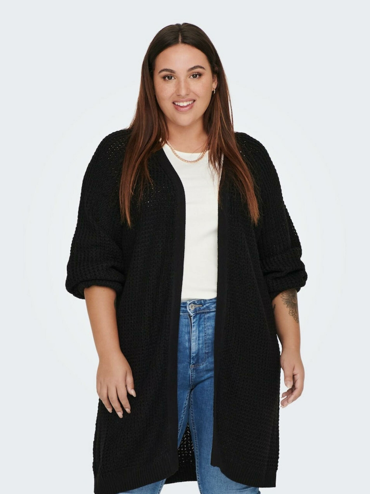 ONLY CARMAKOMA Mirla Cardigan Negru - Pled.ro