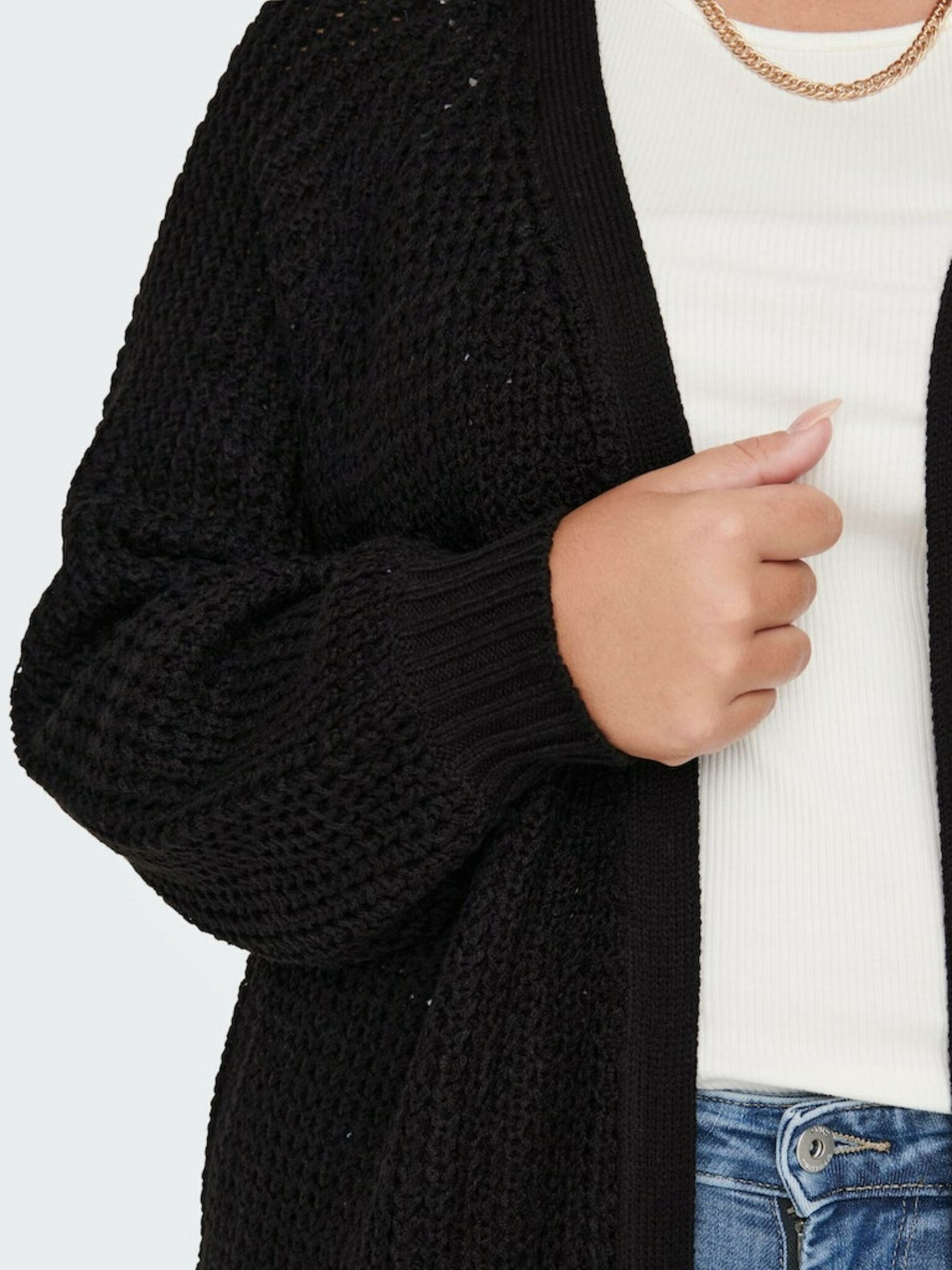 ONLY CARMAKOMA Mirla Cardigan Negru - Pled.ro