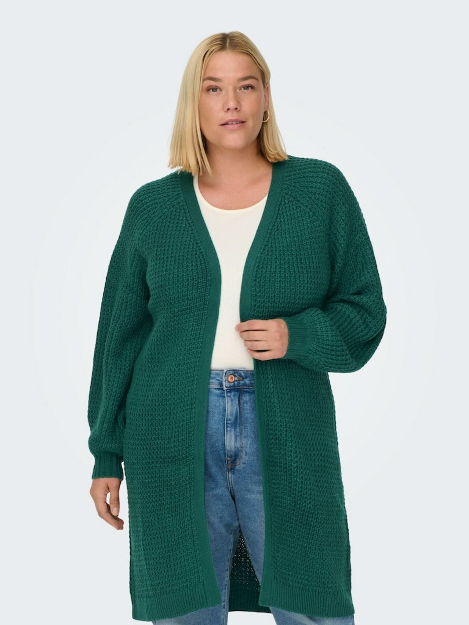 ONLY CARMAKOMA Mirla Cardigan Verde - Pled.ro