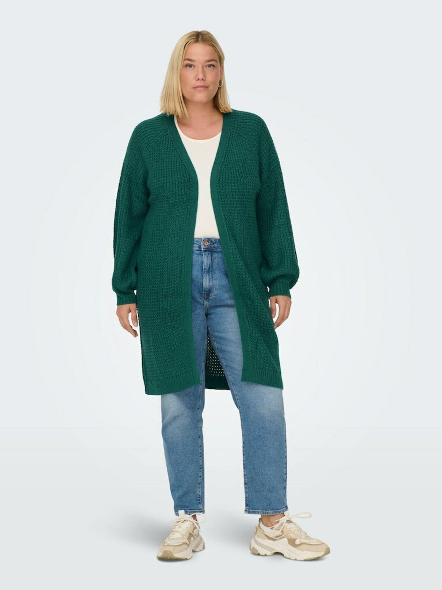 ONLY CARMAKOMA Mirla Cardigan Verde - Pled.ro