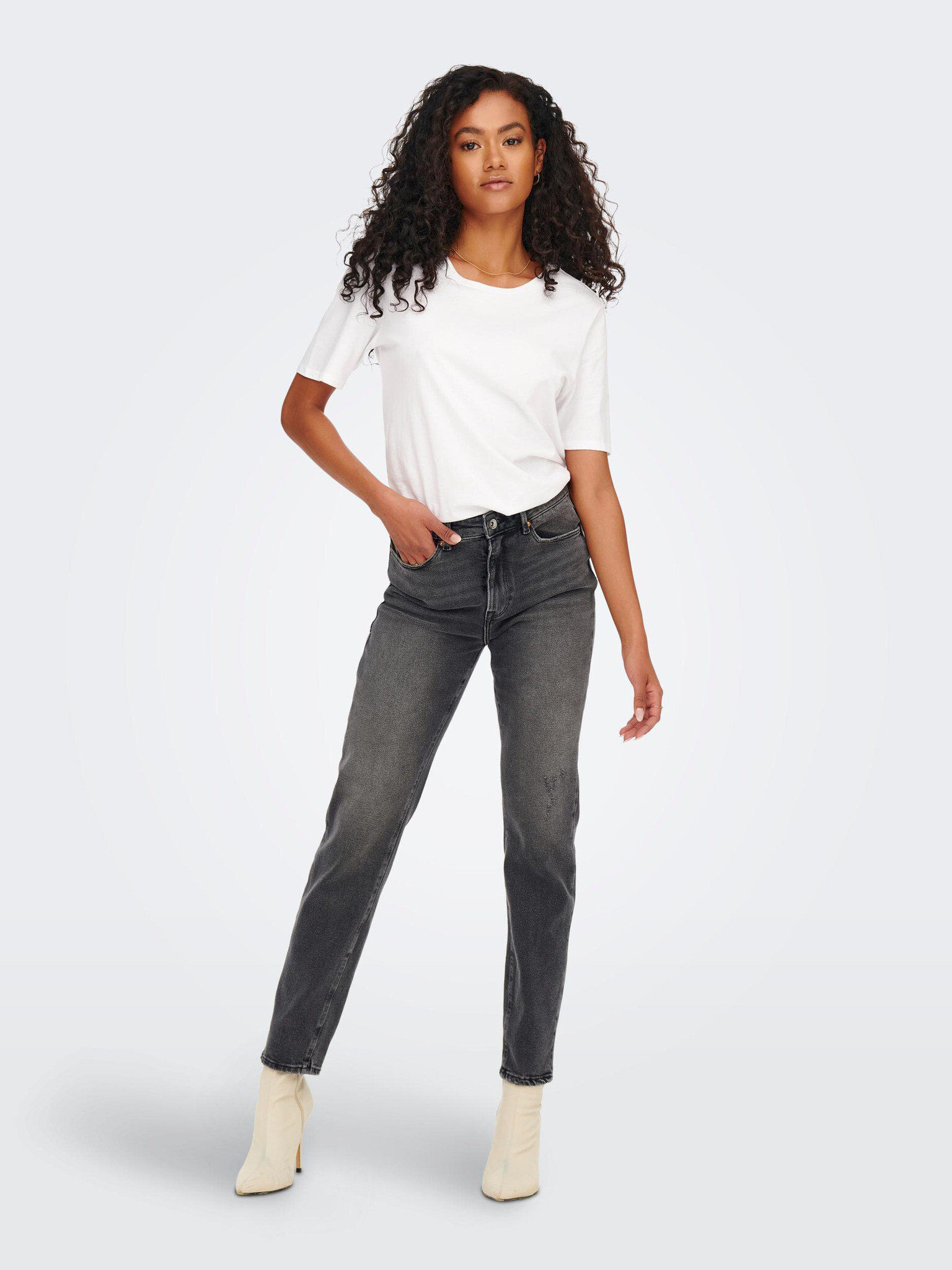 ONLY Emily Jeans Gri - Pled.ro