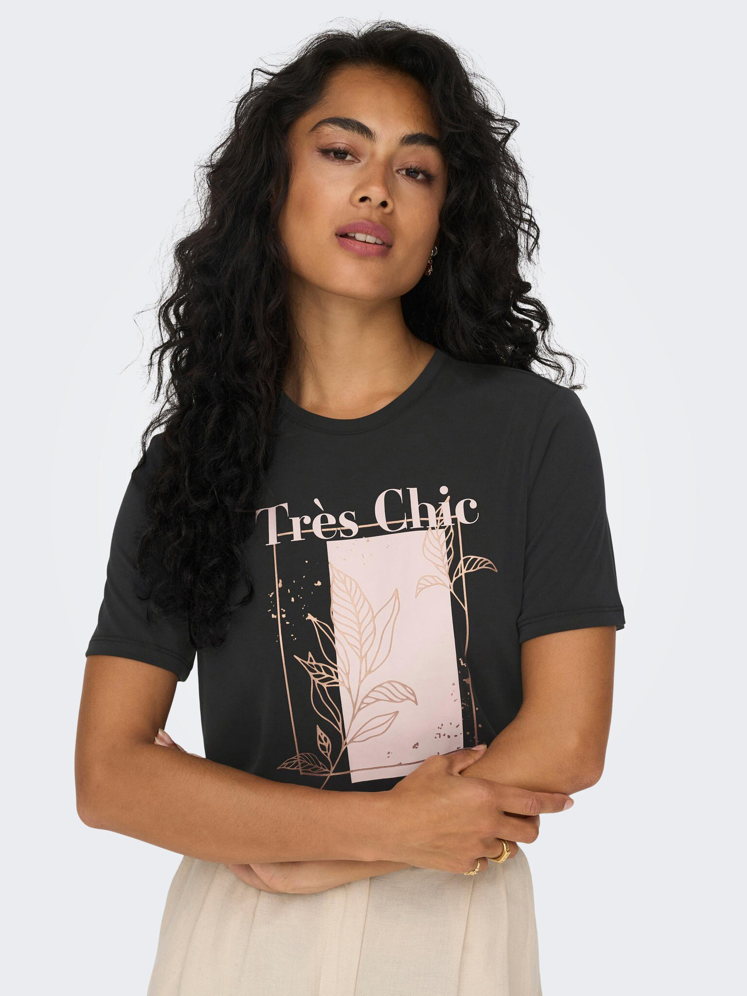 ONLY Free Tricou Negru - Pled.ro