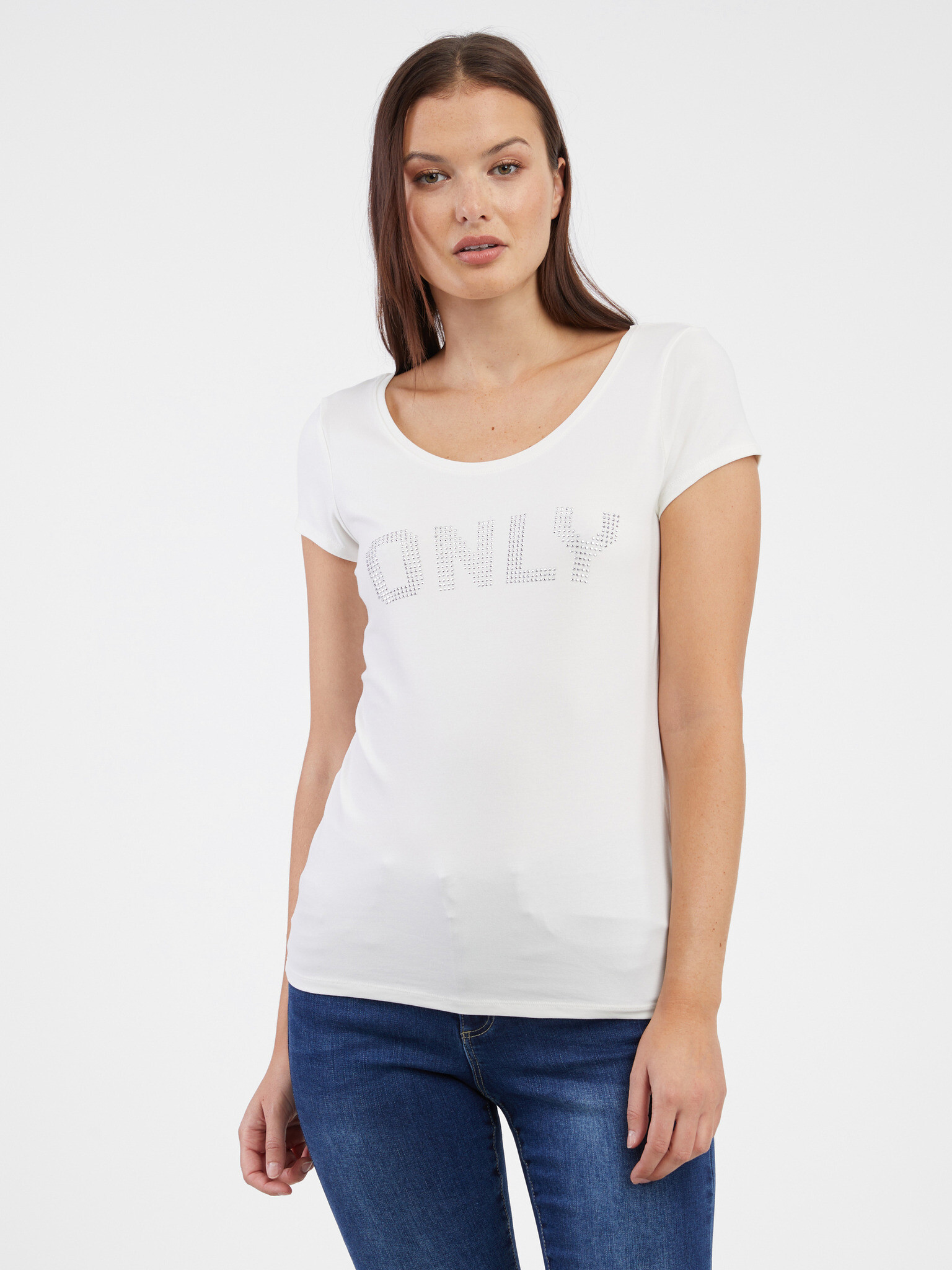 ONLY Helena Tricou Alb - Pled.ro