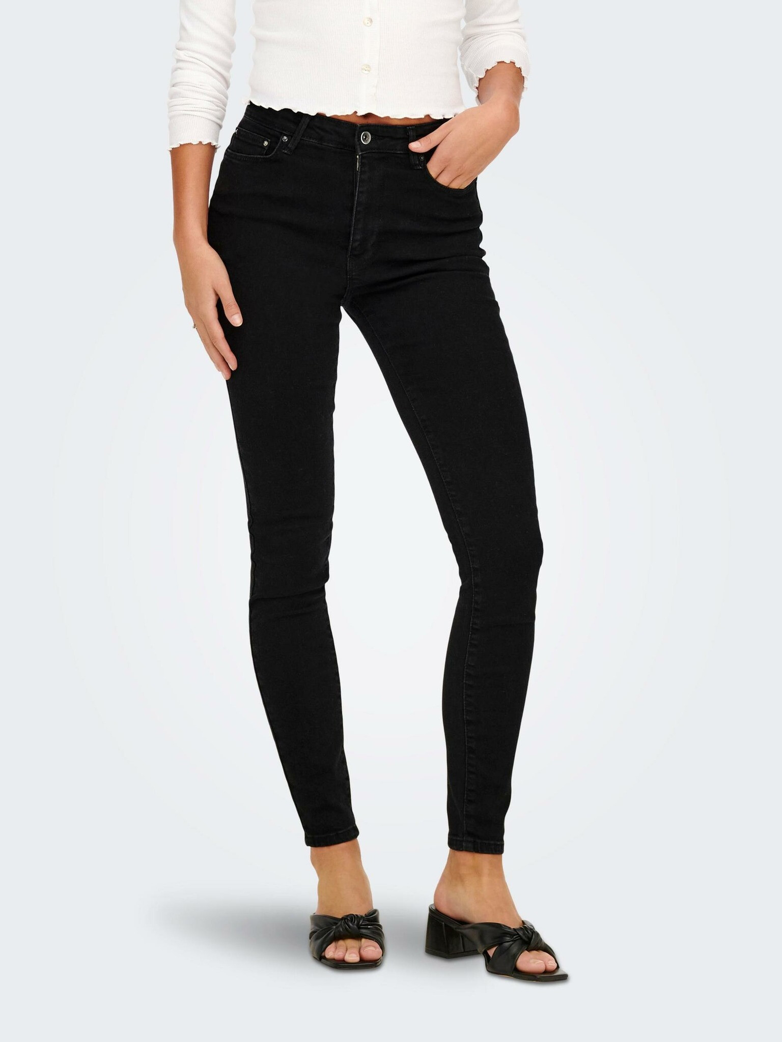 ONLY Iconic Jeans Negru - Pled.ro