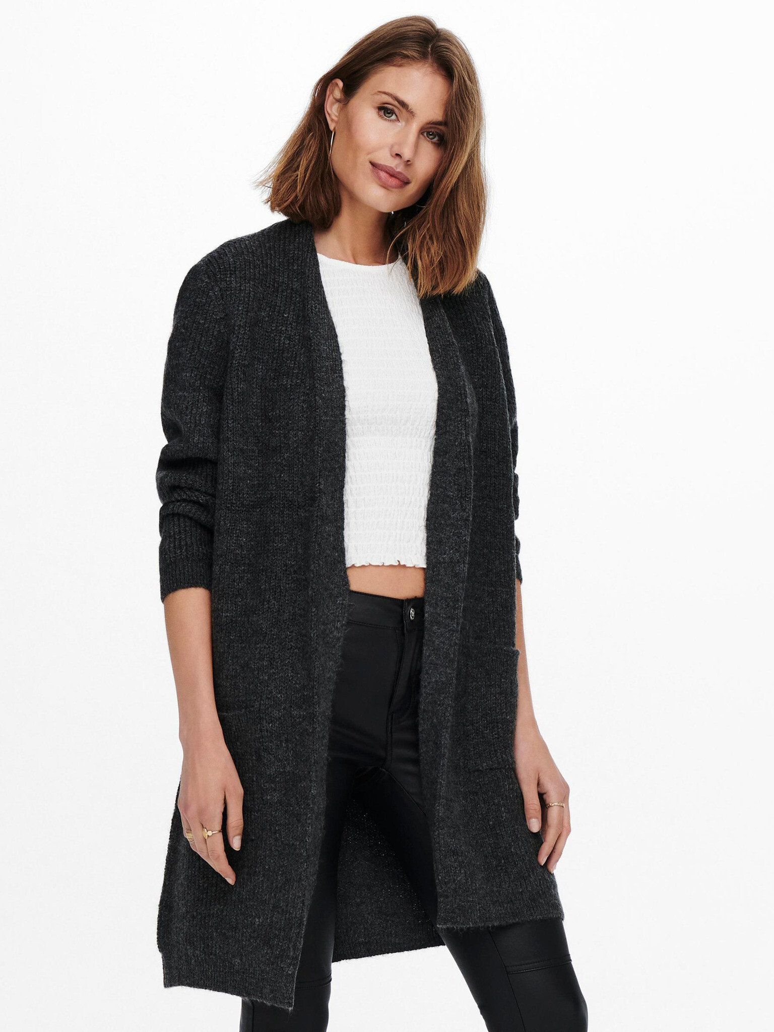 ONLY Jade Cardigan Gri - Pled.ro