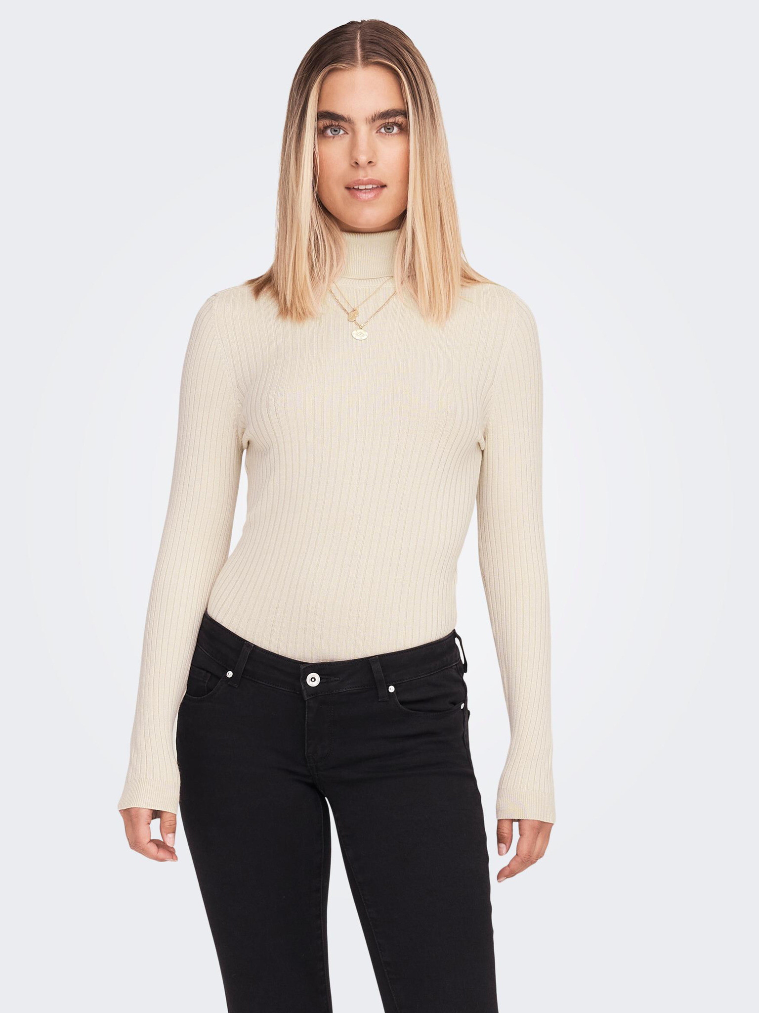 ONLY Karol Turtleneck Bej - Pled.ro