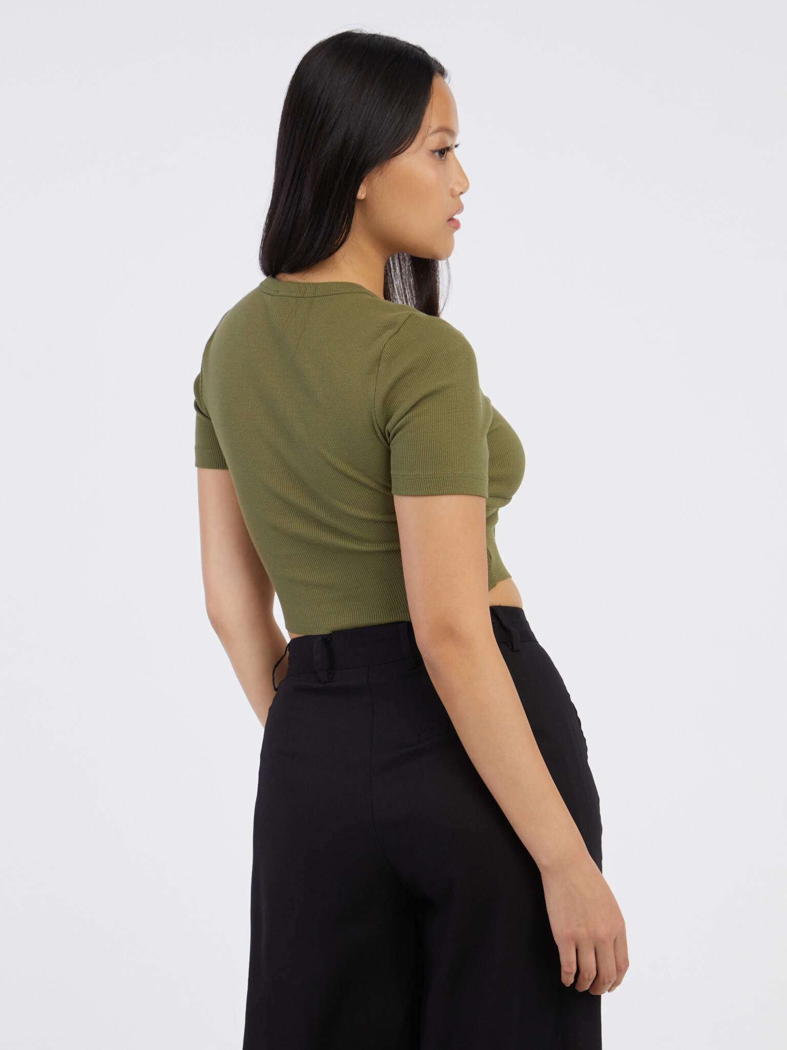 ONLY Lola Crop top Verde - Pled.ro