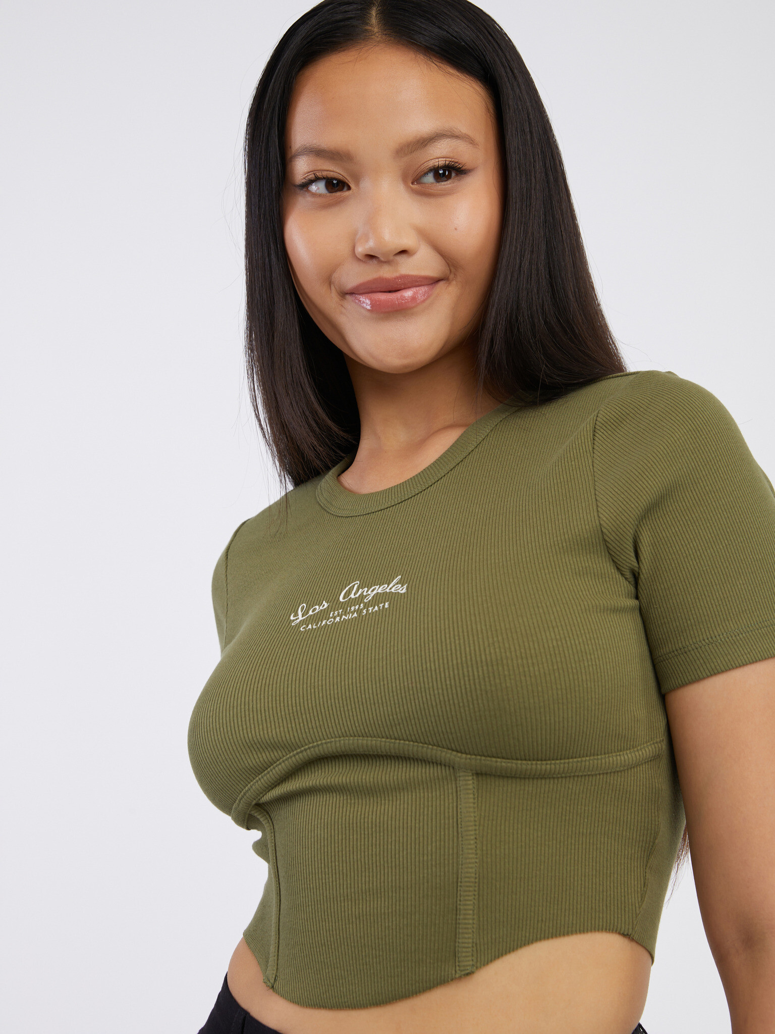 ONLY Lola Crop top Verde - Pled.ro