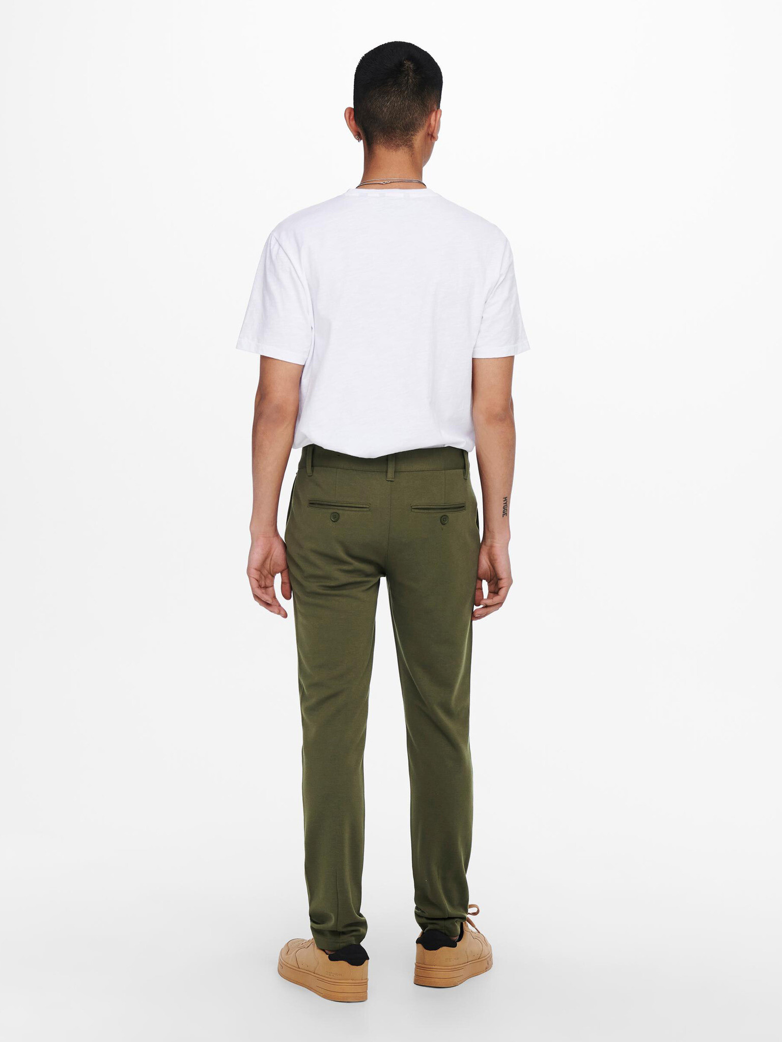 ONLY & SONS Chino Pantaloni Verde - Pled.ro