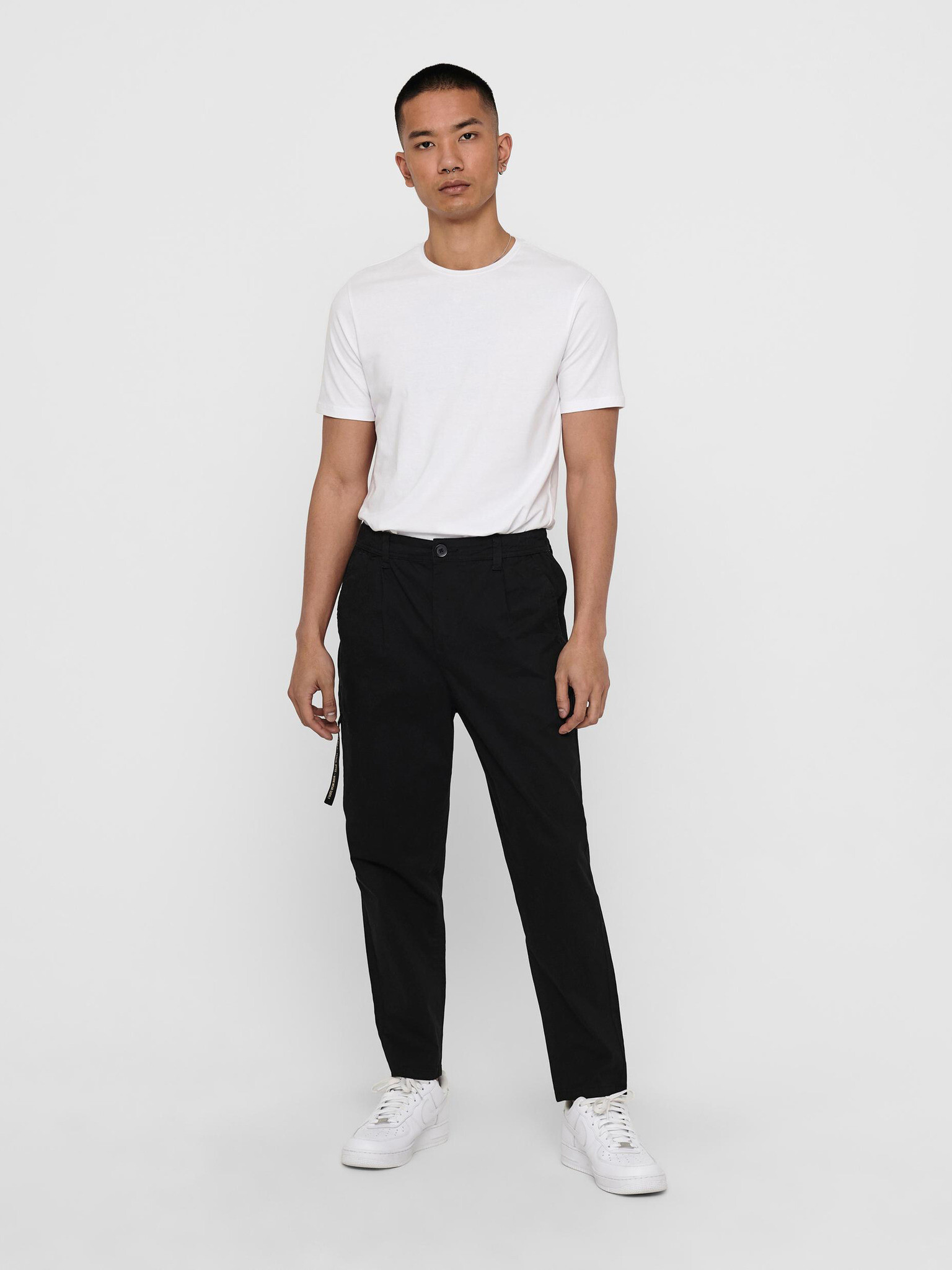 ONLY & SONS Dew Chino Pantaloni Negru - Pled.ro