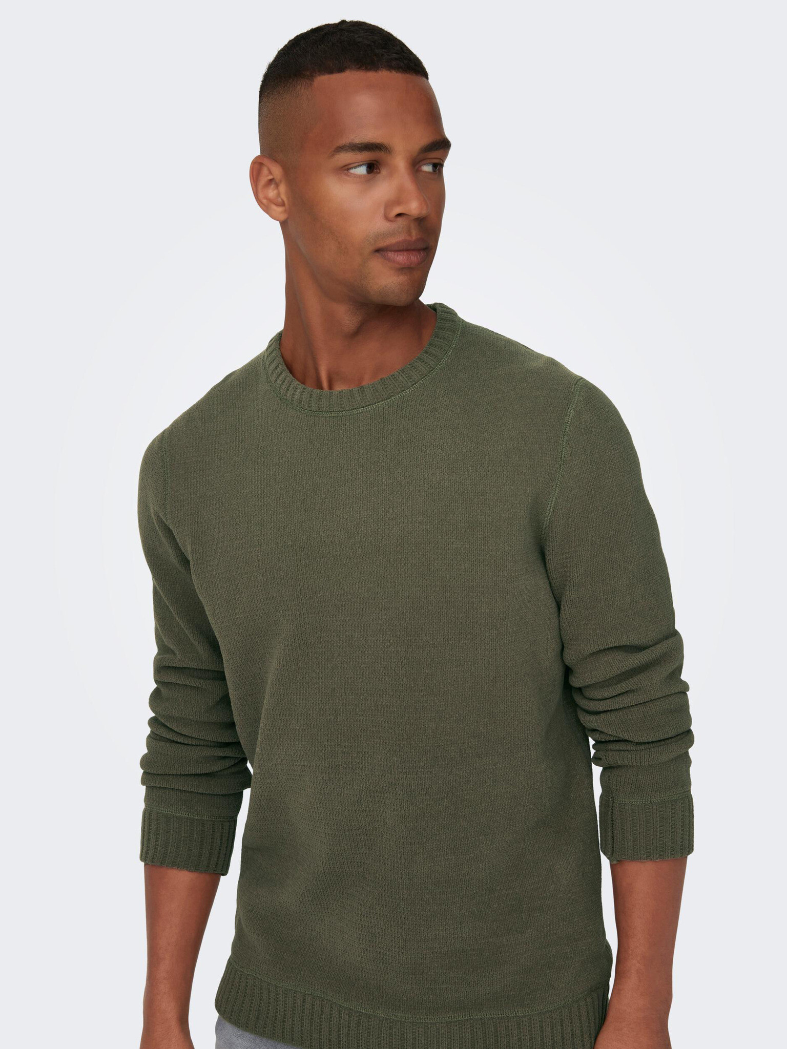 ONLY & SONS Ese Pulover Verde - Pled.ro