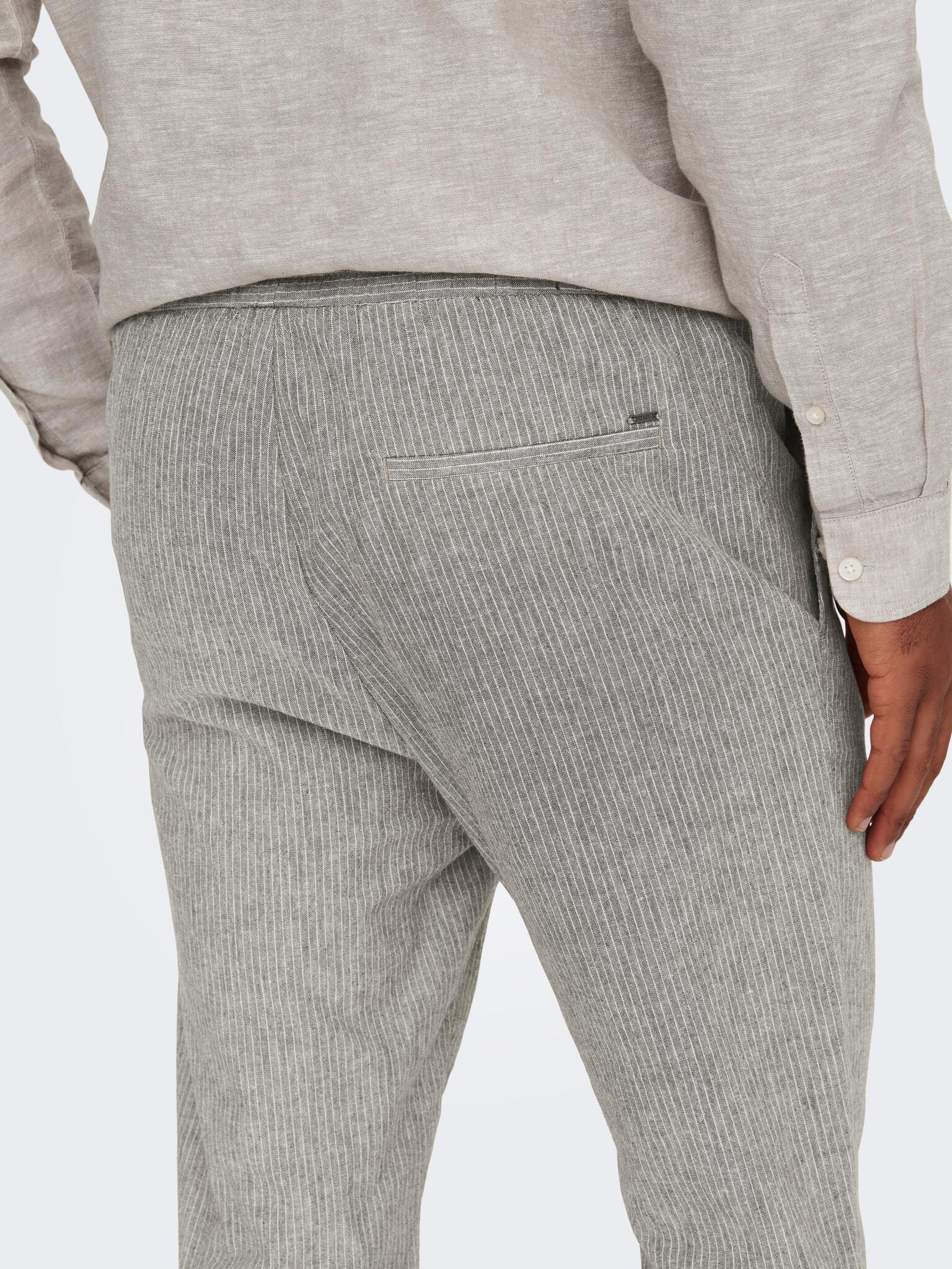 ONLY & SONS Linus Pantaloni Gri - Pled.ro