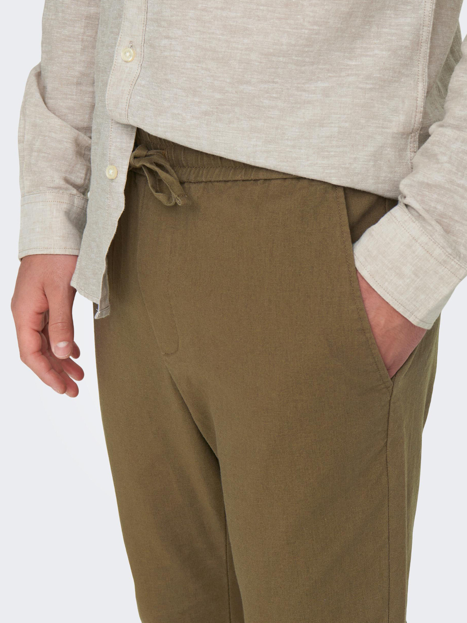 ONLY & SONS Linus Pantaloni Maro - Pled.ro