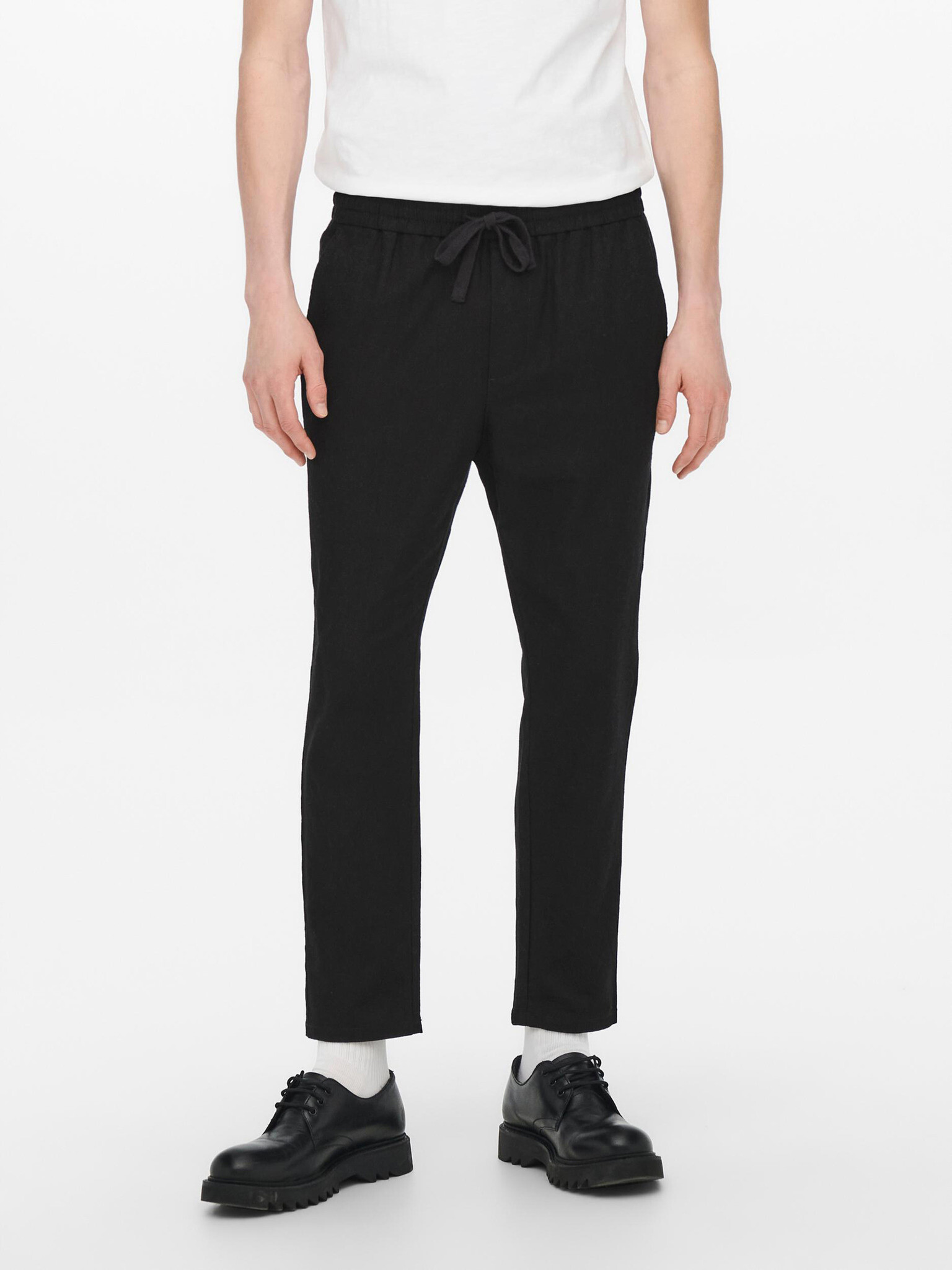 ONLY & SONS Linus Pantaloni Negru - Pled.ro