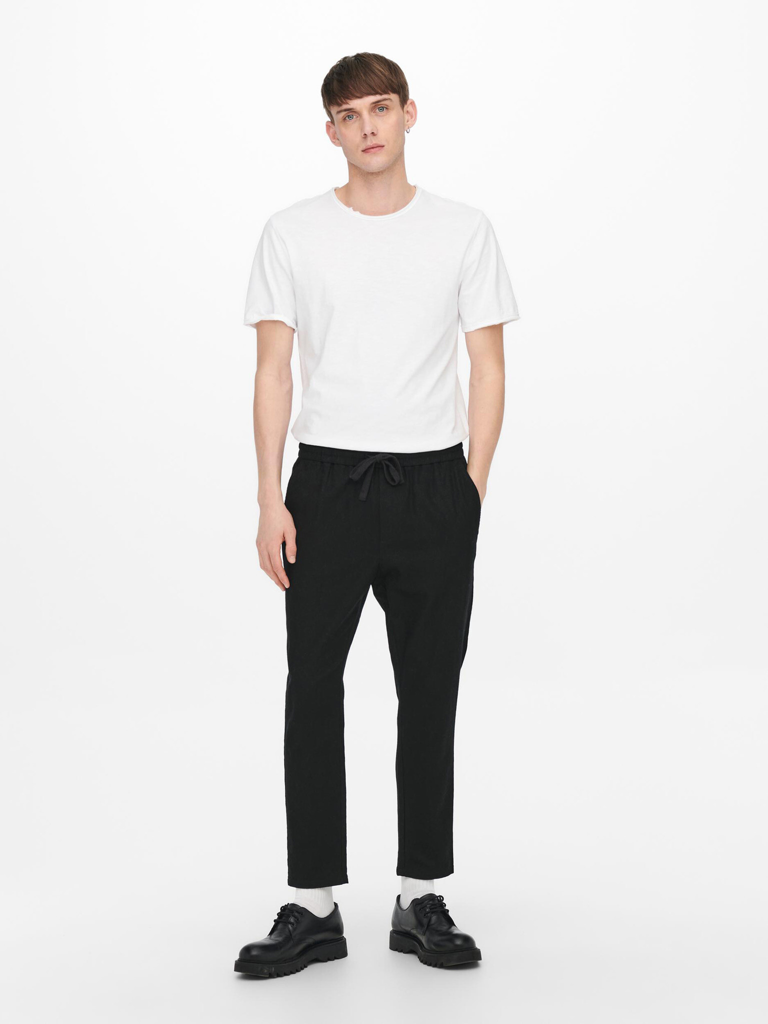 ONLY & SONS Linus Pantaloni Negru - Pled.ro