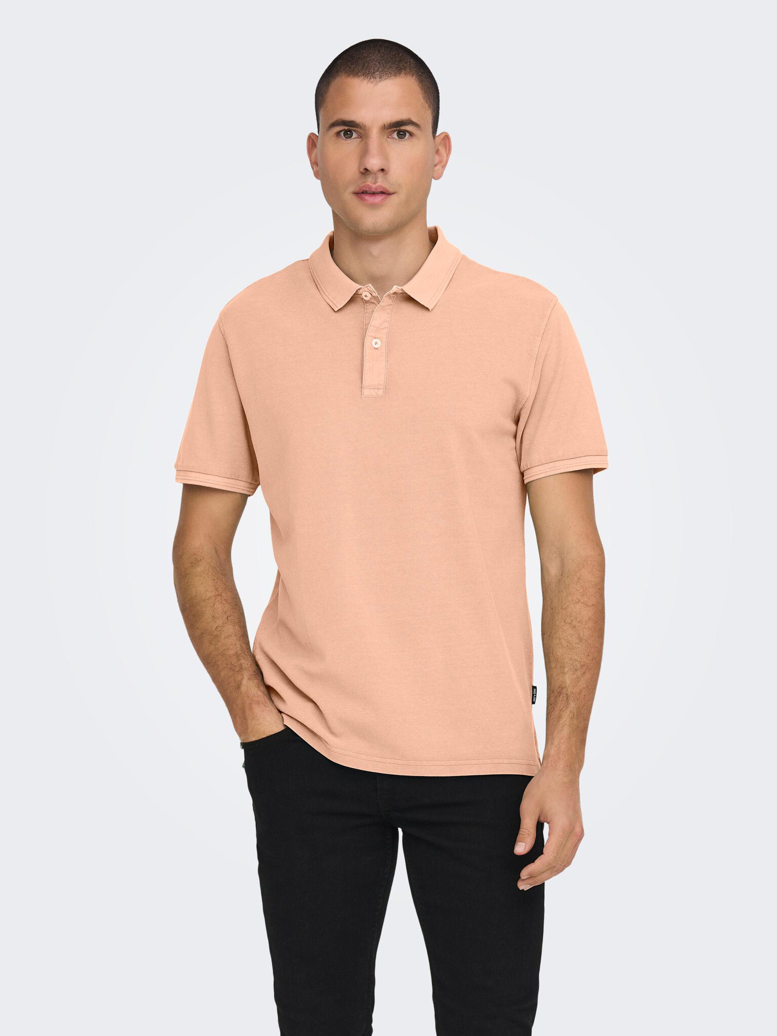 ONLY & SONS Travis Polo Tricou Portocaliu - Pled.ro