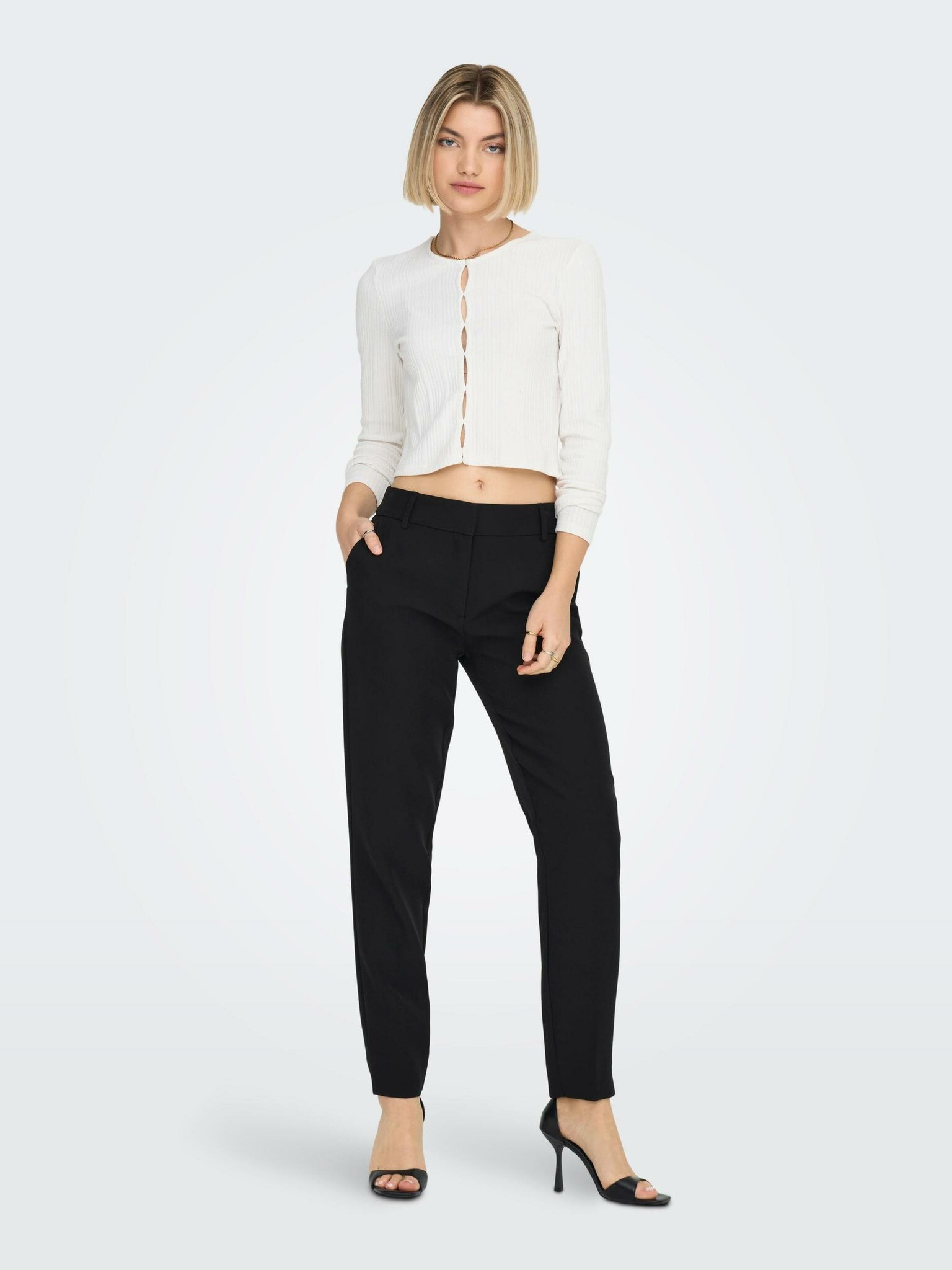 ONLY Veronica Pantaloni Negru - Pled.ro