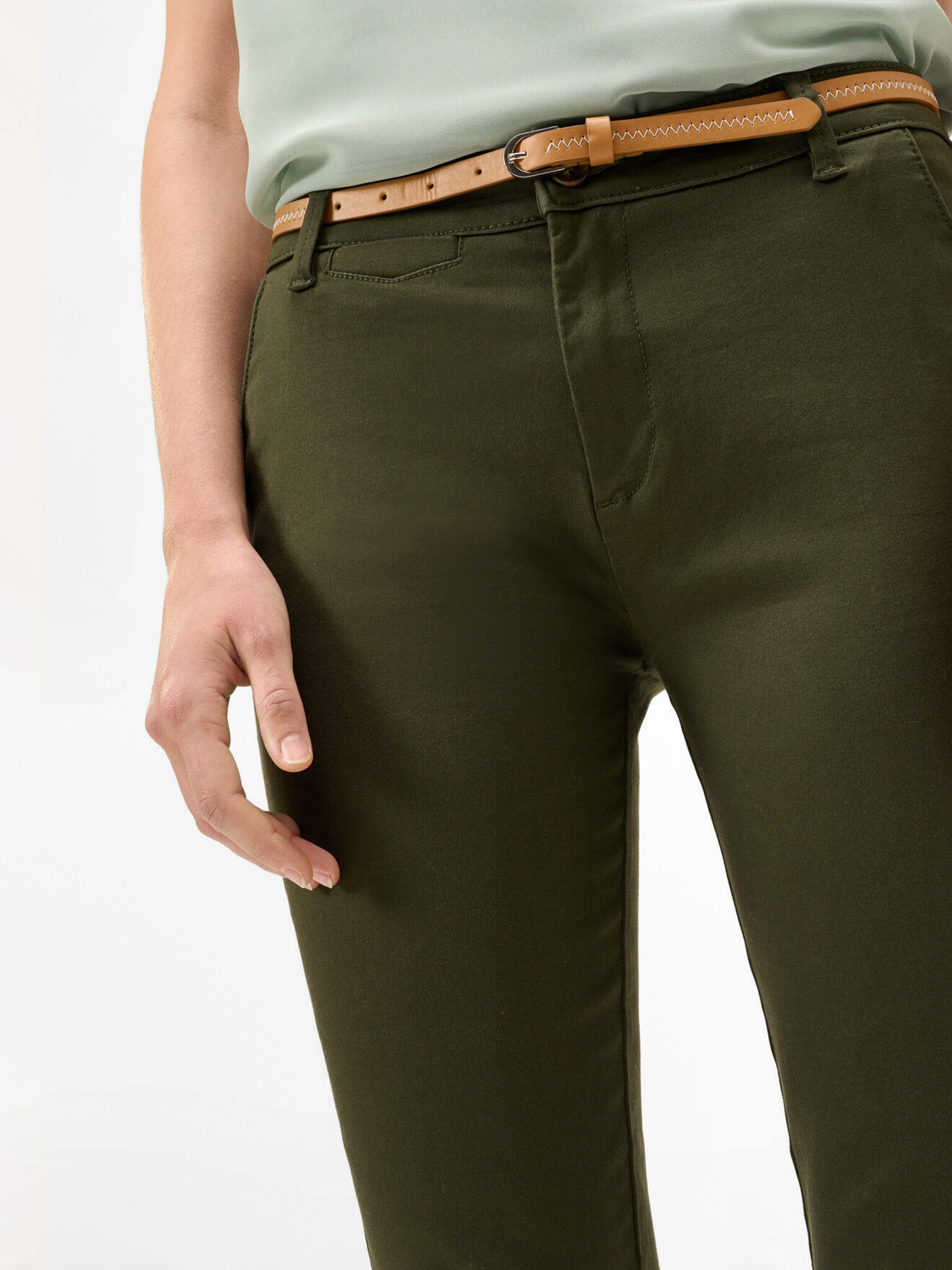 Orsay Chino Pantaloni Verde - Pled.ro