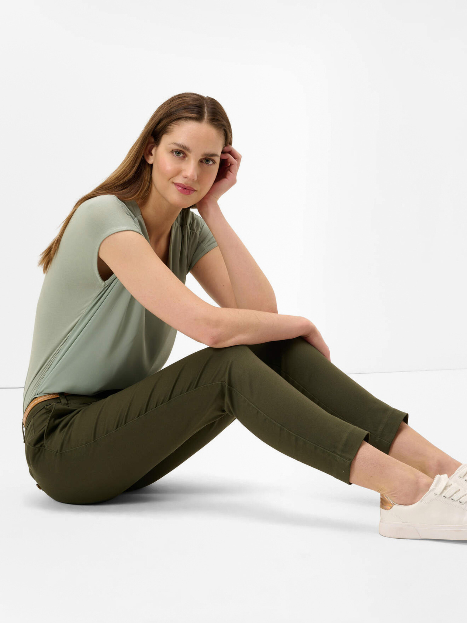 Orsay Chino Pantaloni Verde - Pled.ro