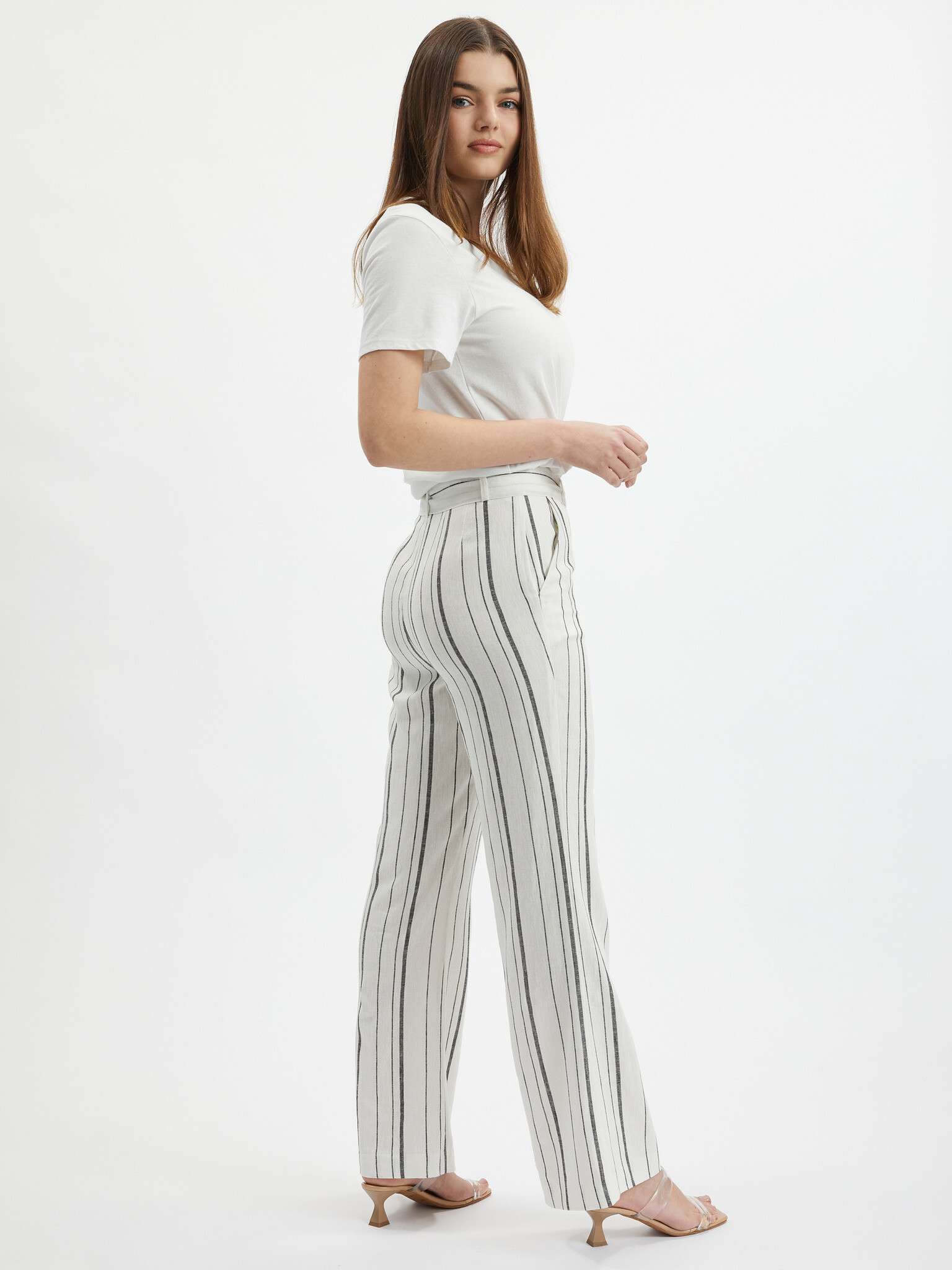 Orsay Pantaloni Alb - Pled.ro