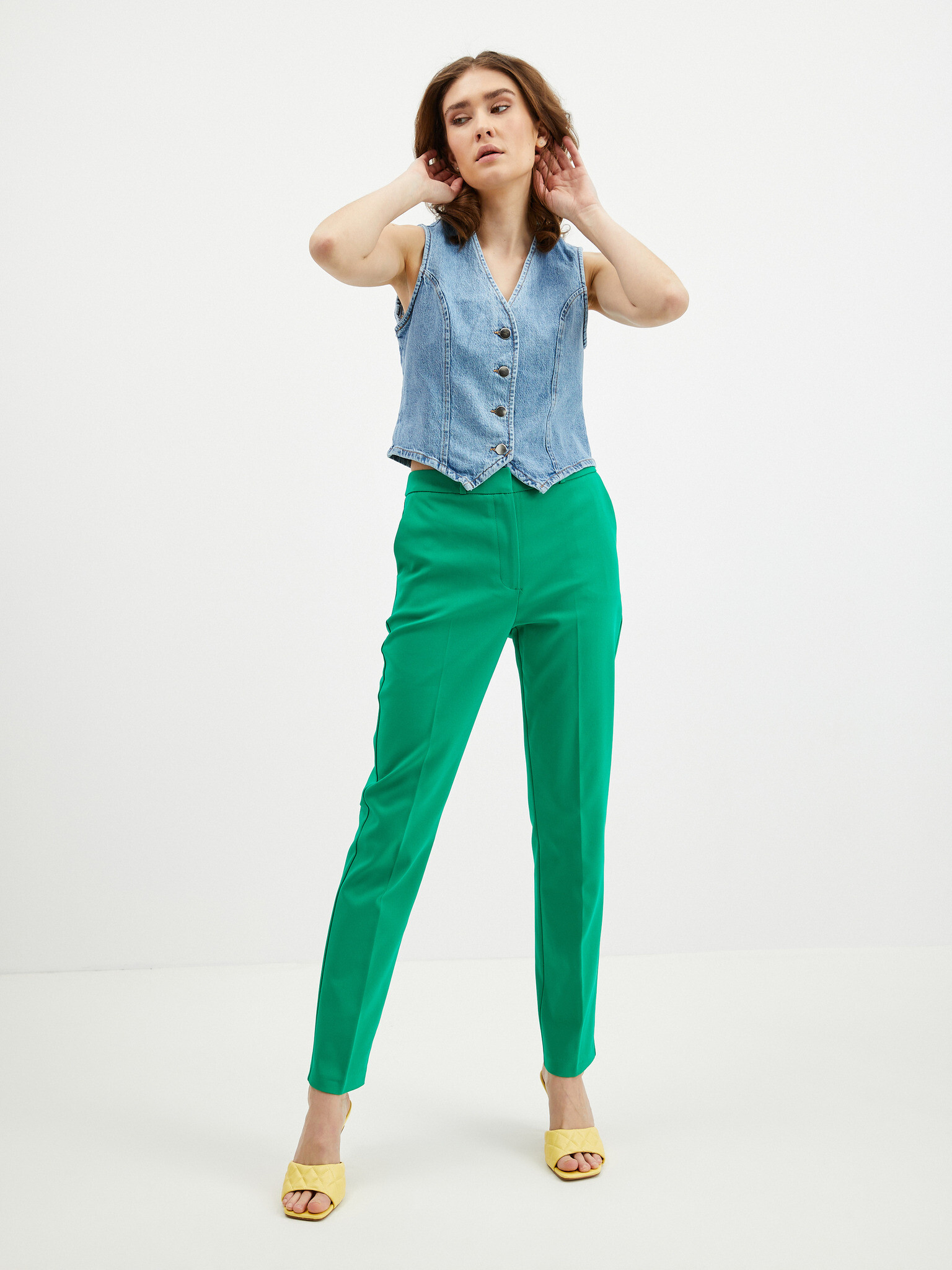 Orsay Pantaloni Verde - Pled.ro