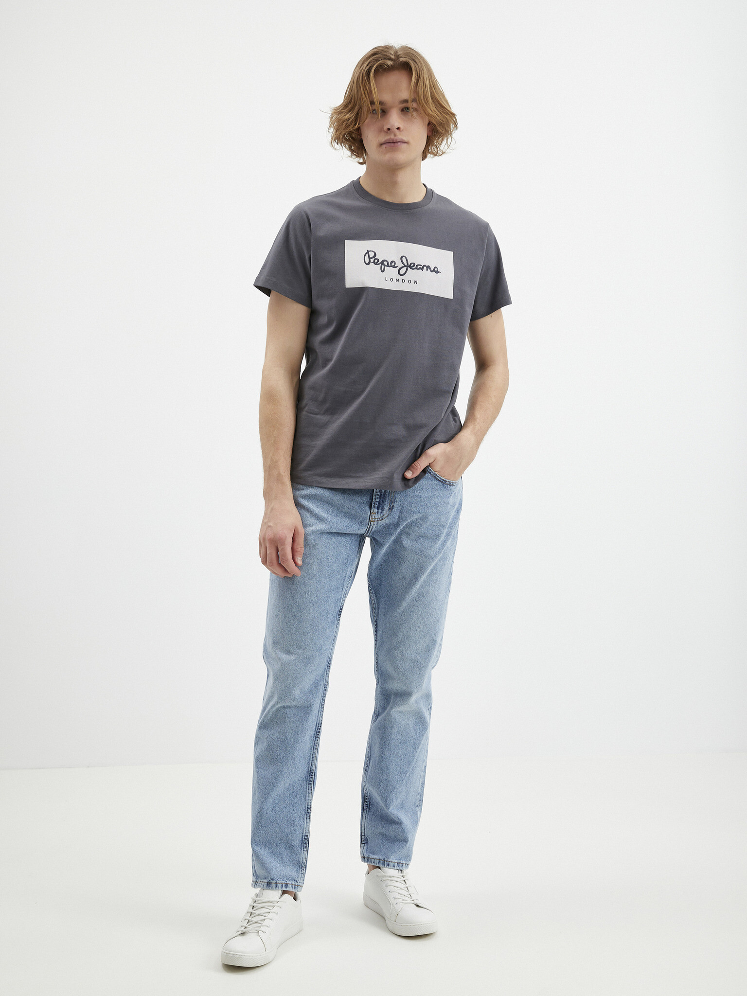 Pepe Jeans Aaron Tricou Gri - Pled.ro