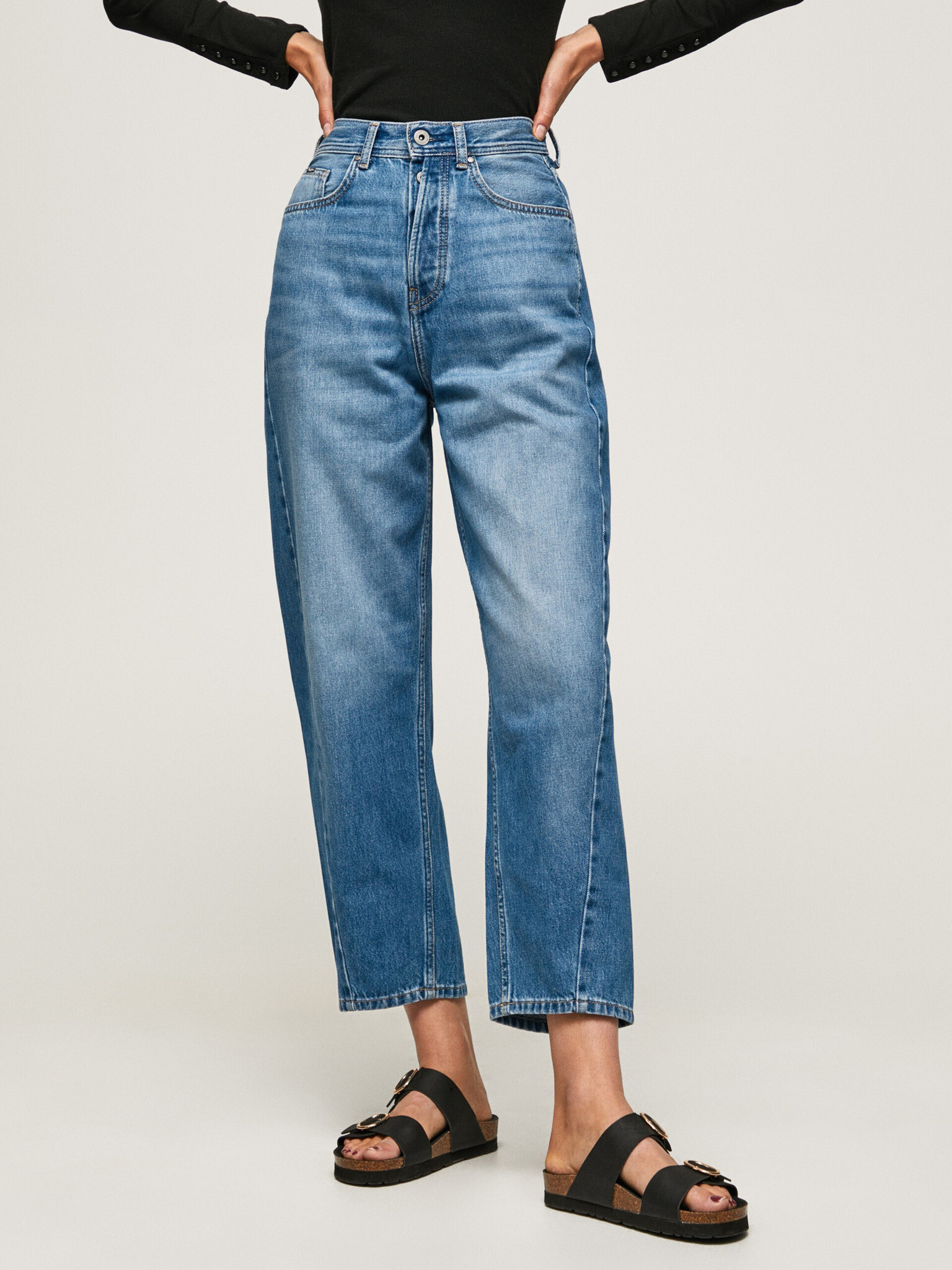 Pepe Jeans Addison Jeans Albastru - Pled.ro