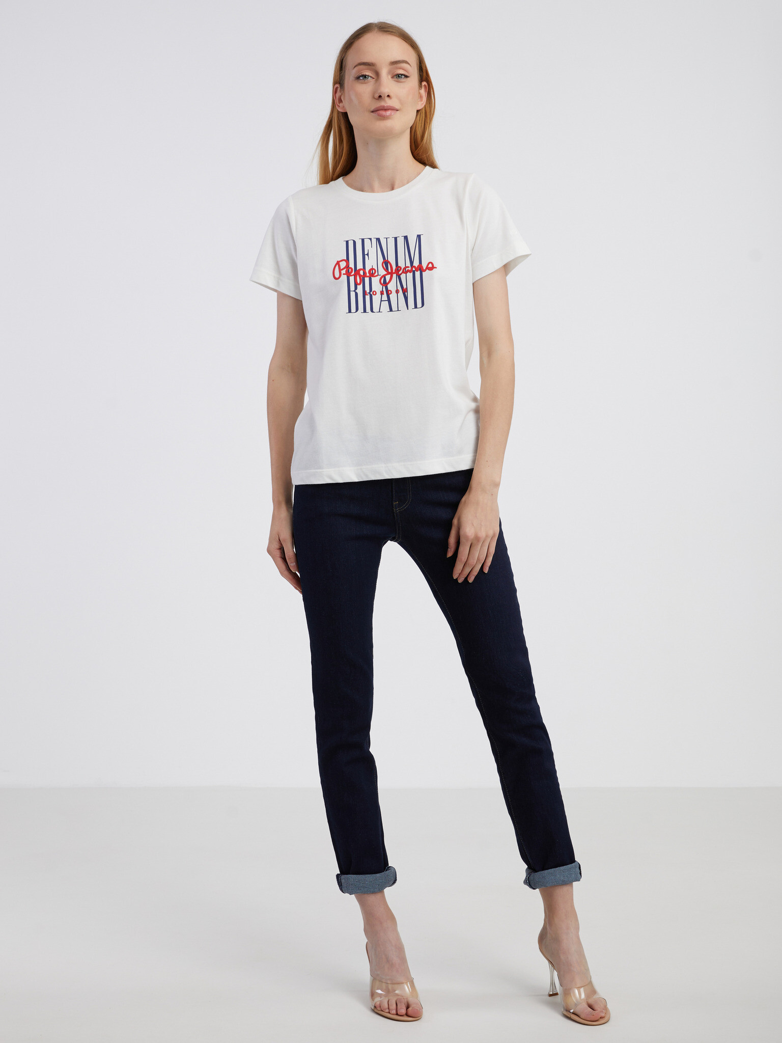 Pepe Jeans Camille Tricou Alb - Pled.ro